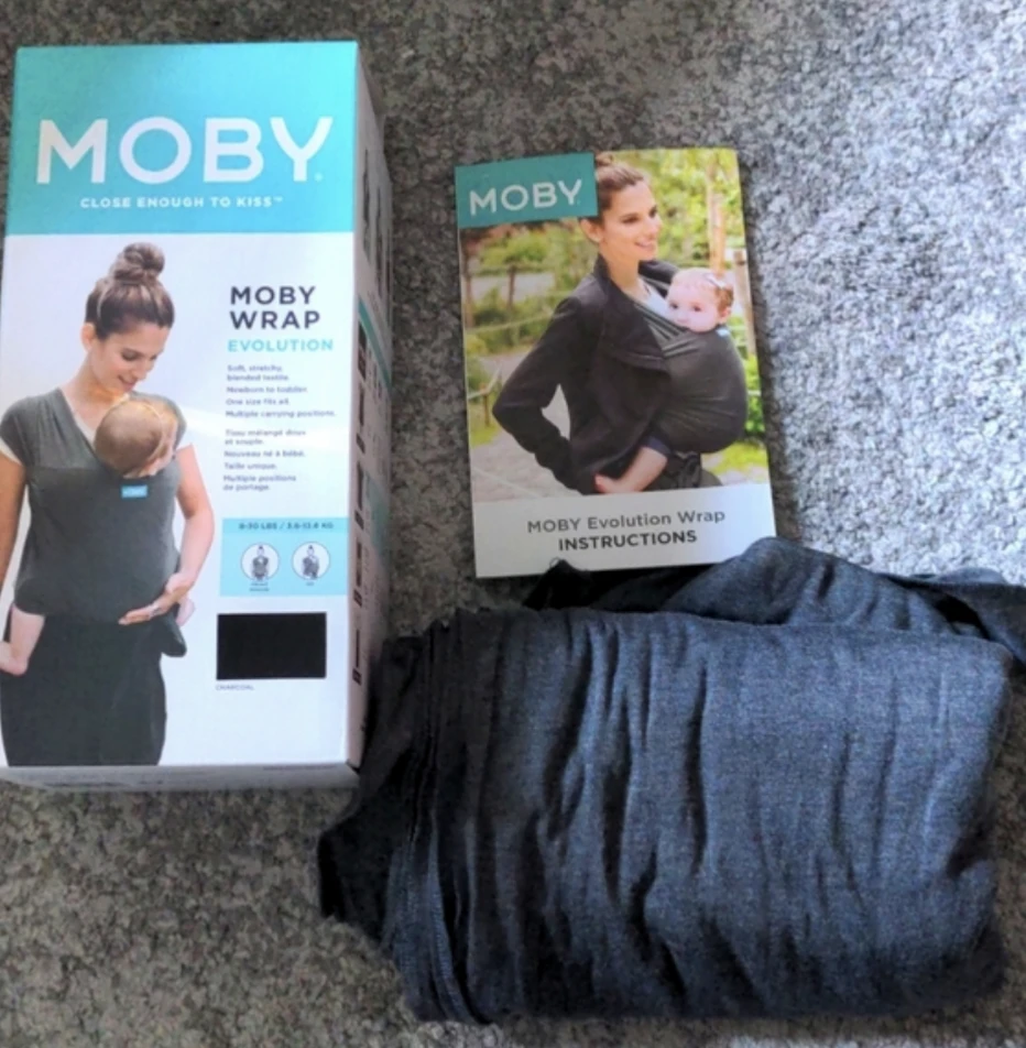 Moby baby carrier wrap (black) thumbnail