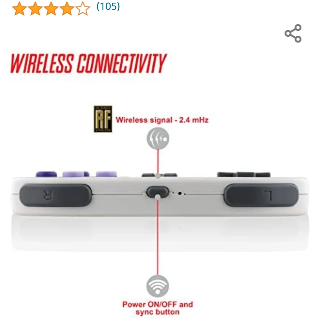 Nyko Super Miniboss Wireless Controller SNES - photo 3