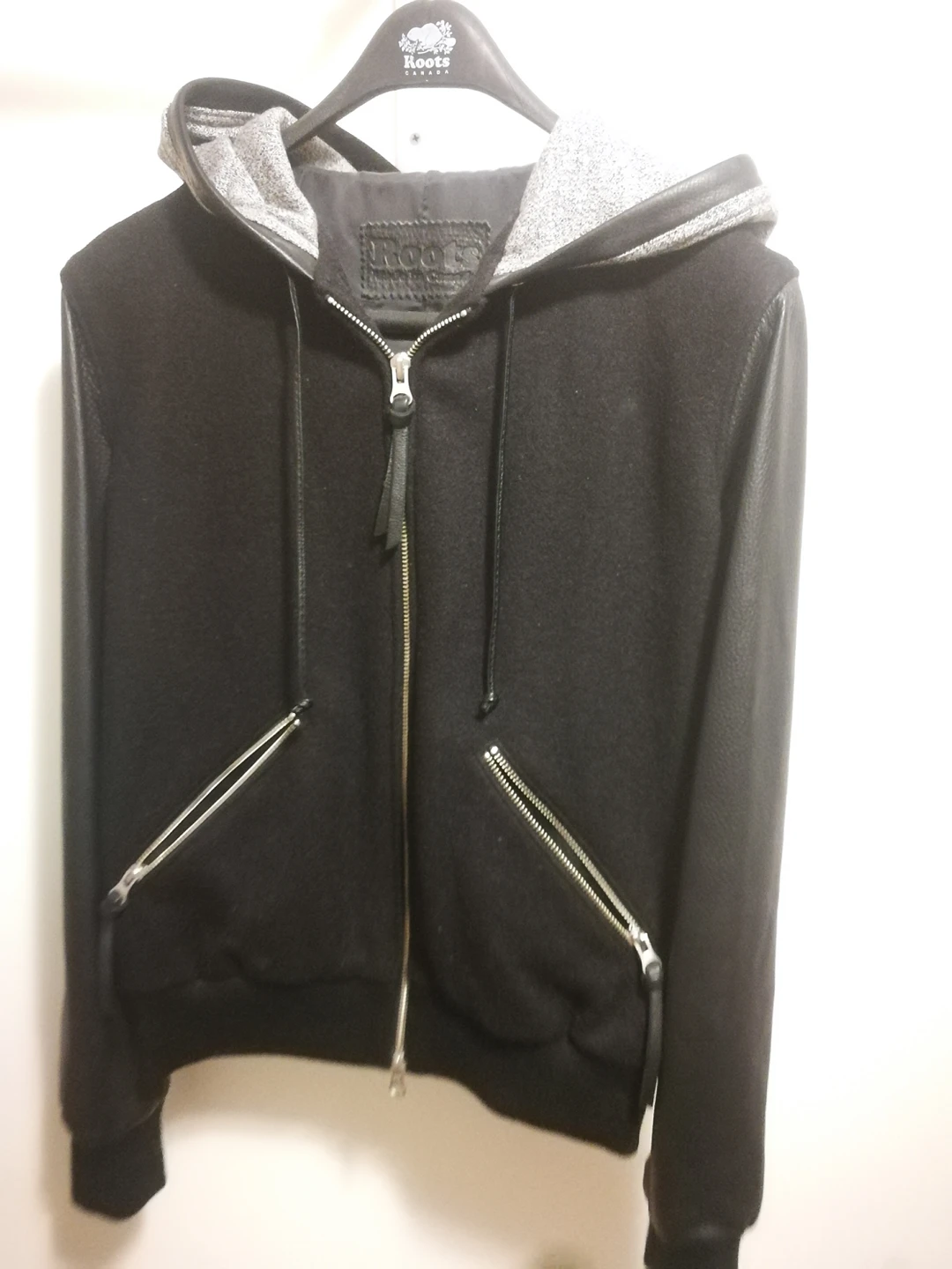 Roots leather jacket