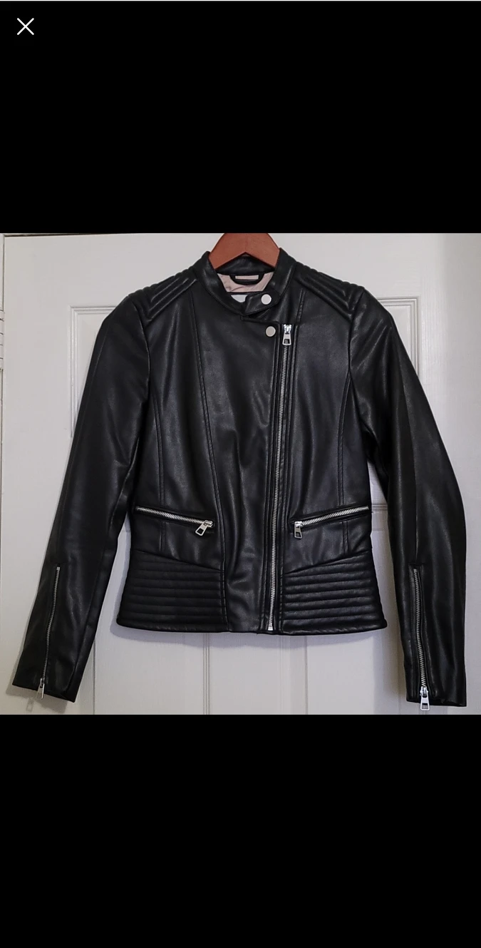 Faux leather jacket