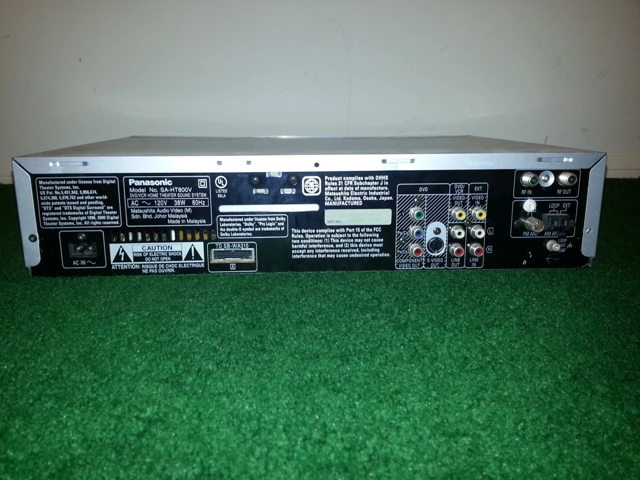 Panasonic 5:1 home theatre with receiver and remote - photo 3