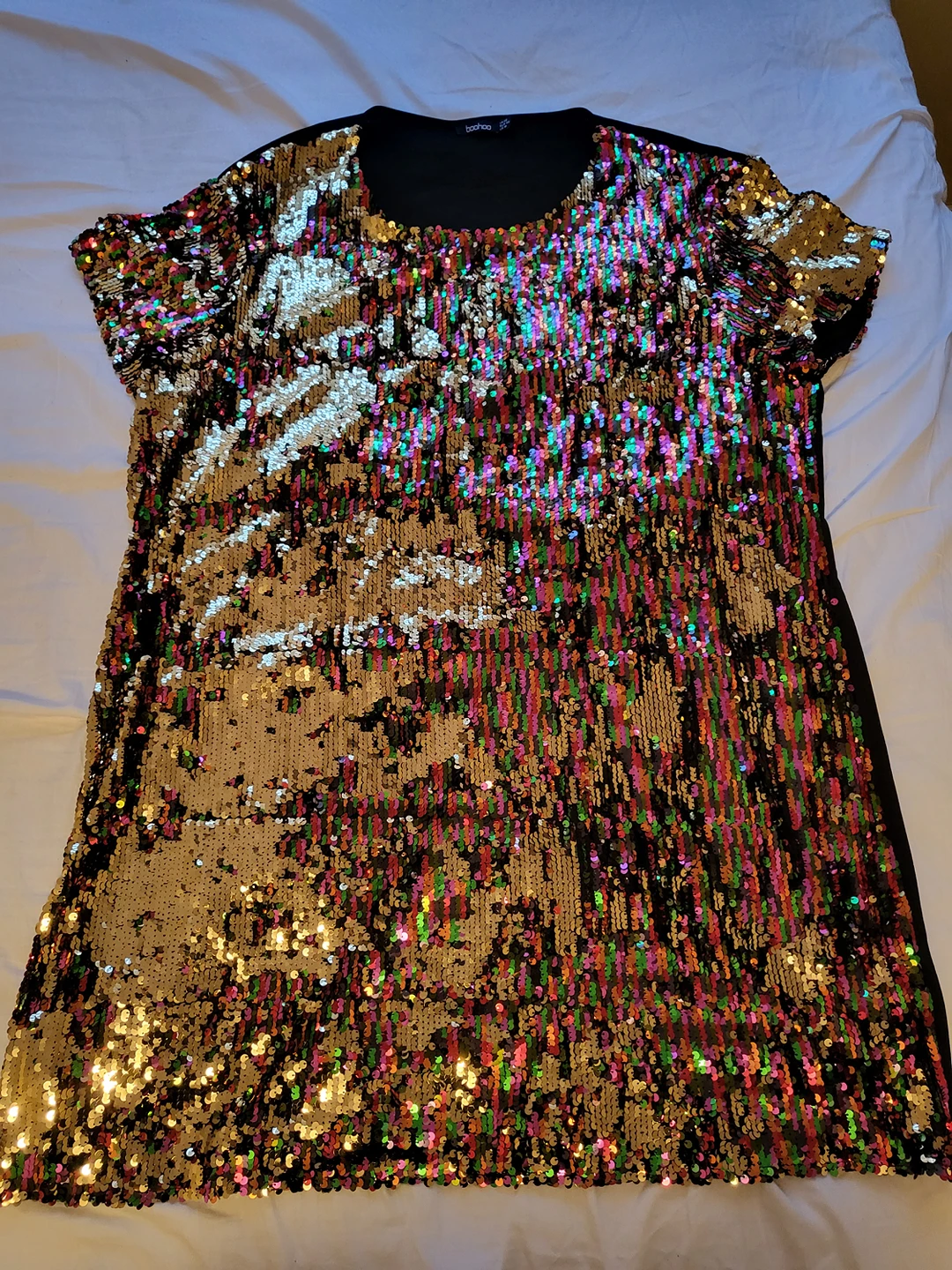 Plus Size Sequin Shift Dress