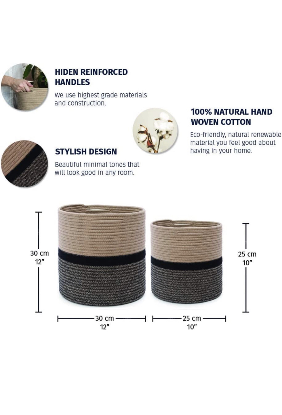 Two woven planters - photo 2