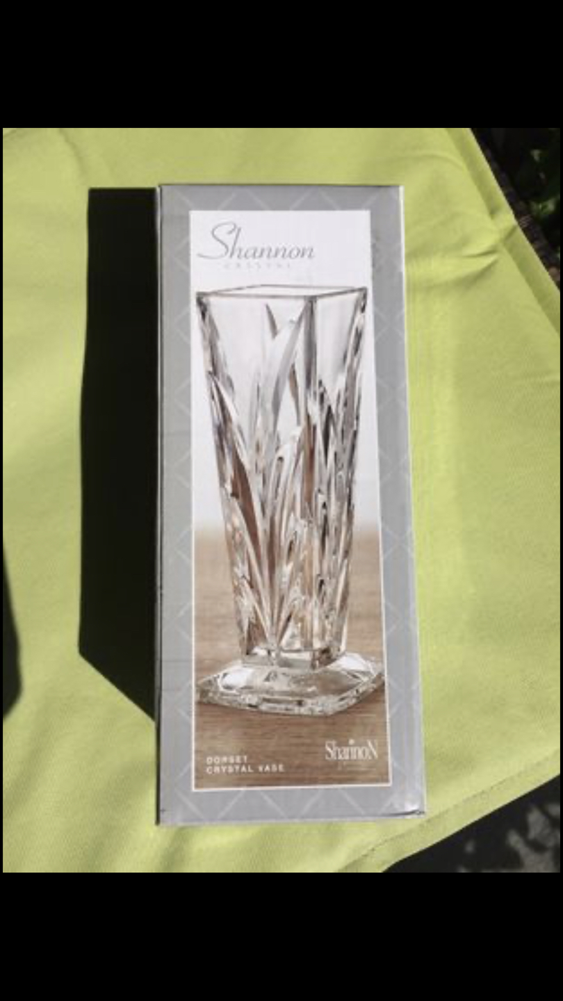 Crystal Vase 21cm tall