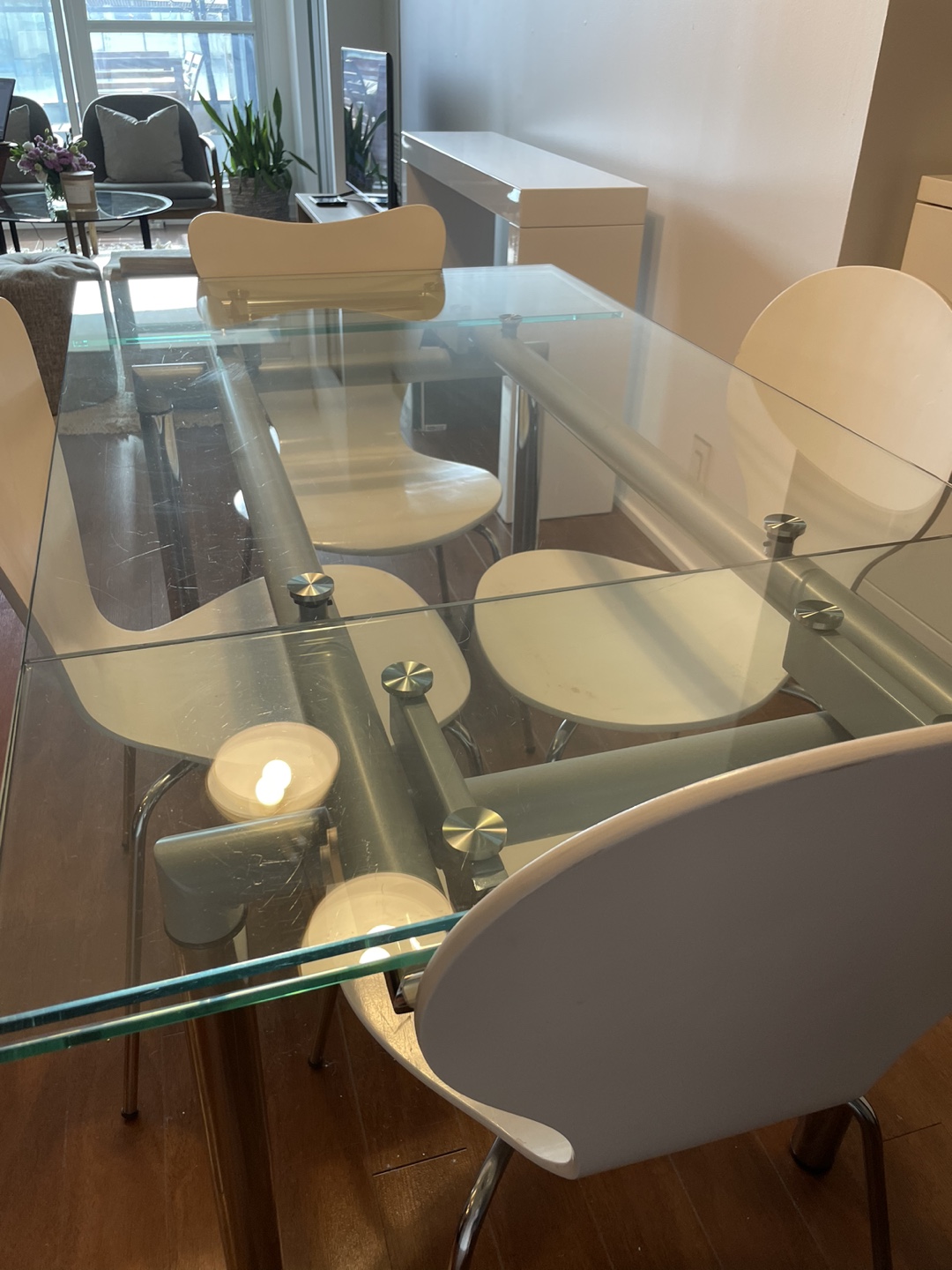 Europa Structube extended glass table - photo 2
