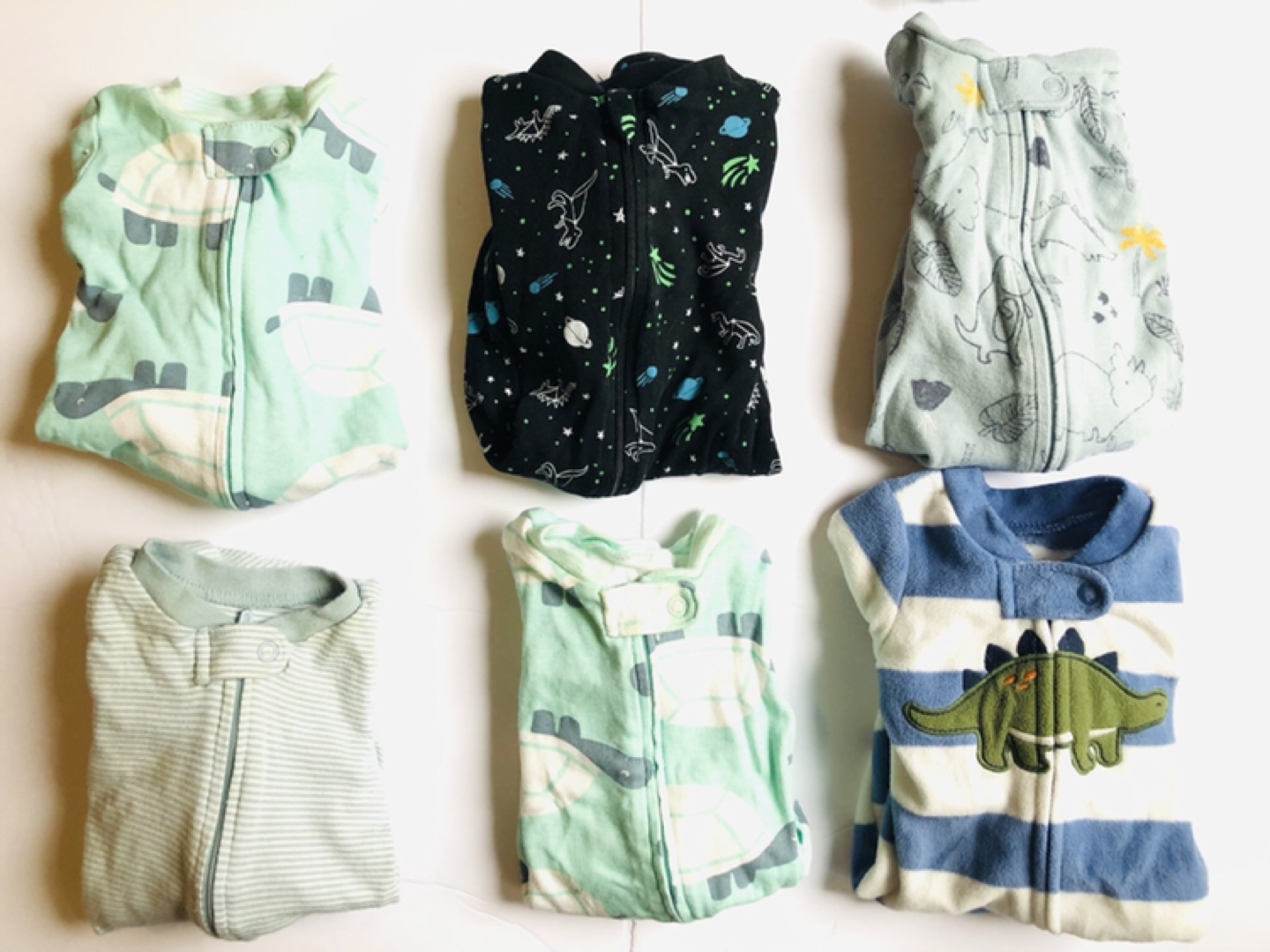 Carters Cotton Baby Sleepers NB, 3 m 3-6 m , 6-9m