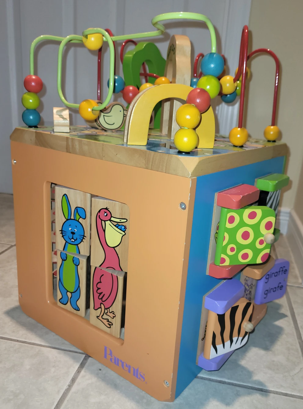 Zany Zoo Activity Wooden Cube - photo 3