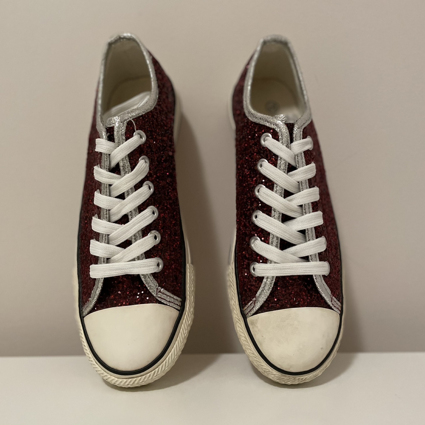 Red Glitter Shoes