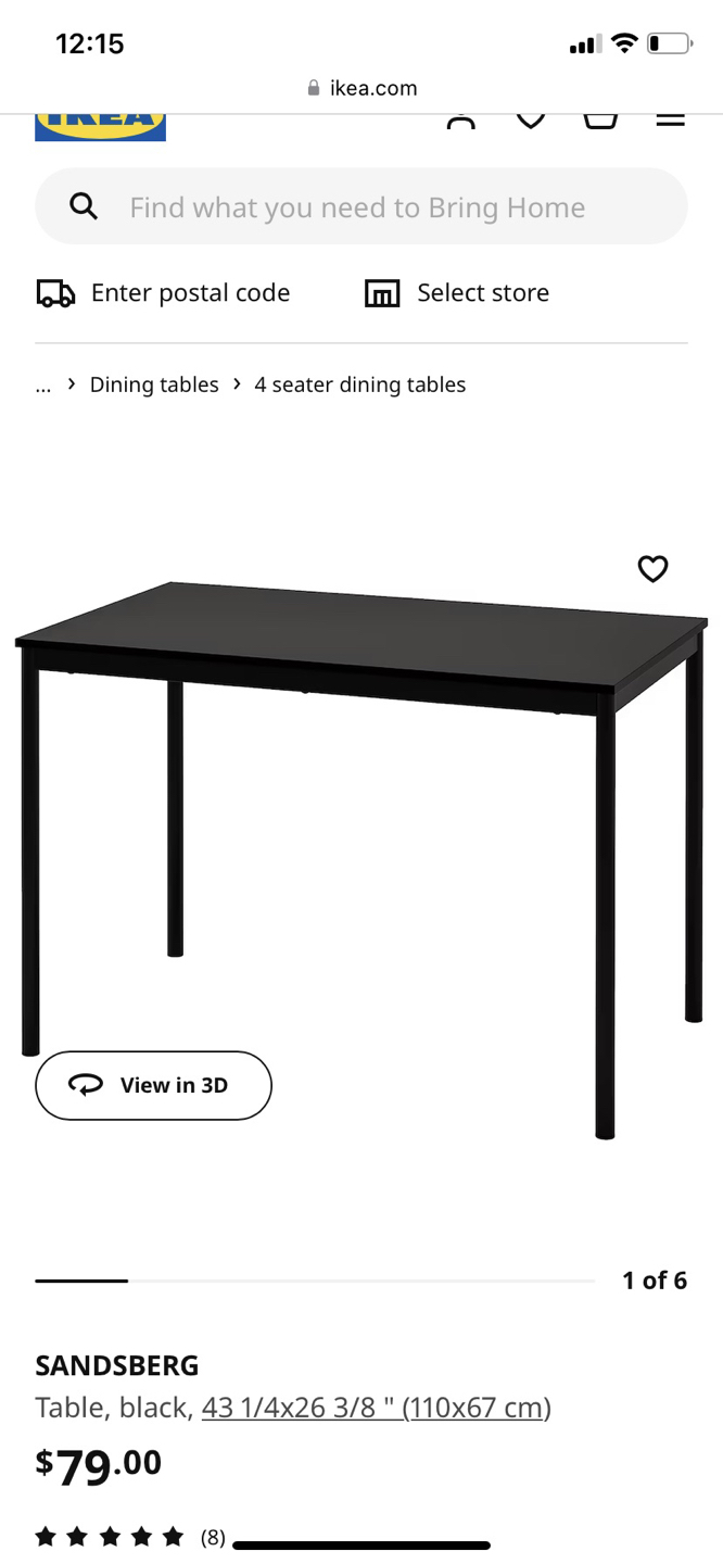 Ikea Black Desk (Urgent) thumbnail