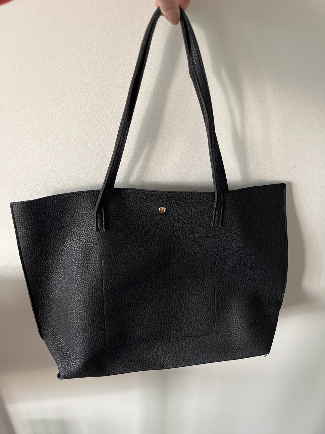 Like new faux leather tote bag - photo 5