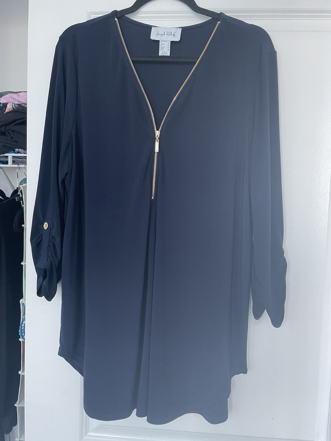 Navy Size 16 Ribkoff Tunic thumbnail