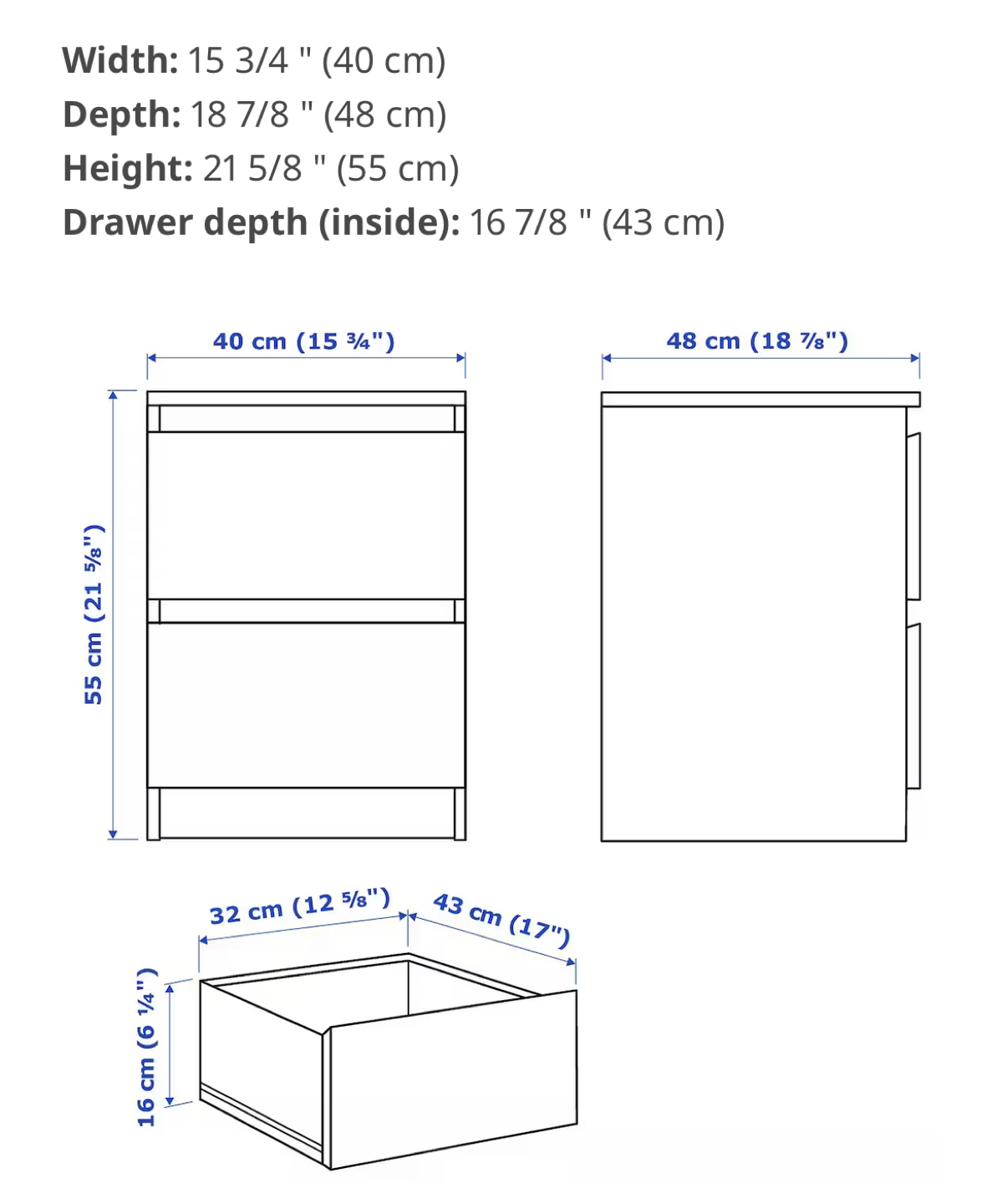 IKEA Bedside Tables - Set of 2 - photo 4
