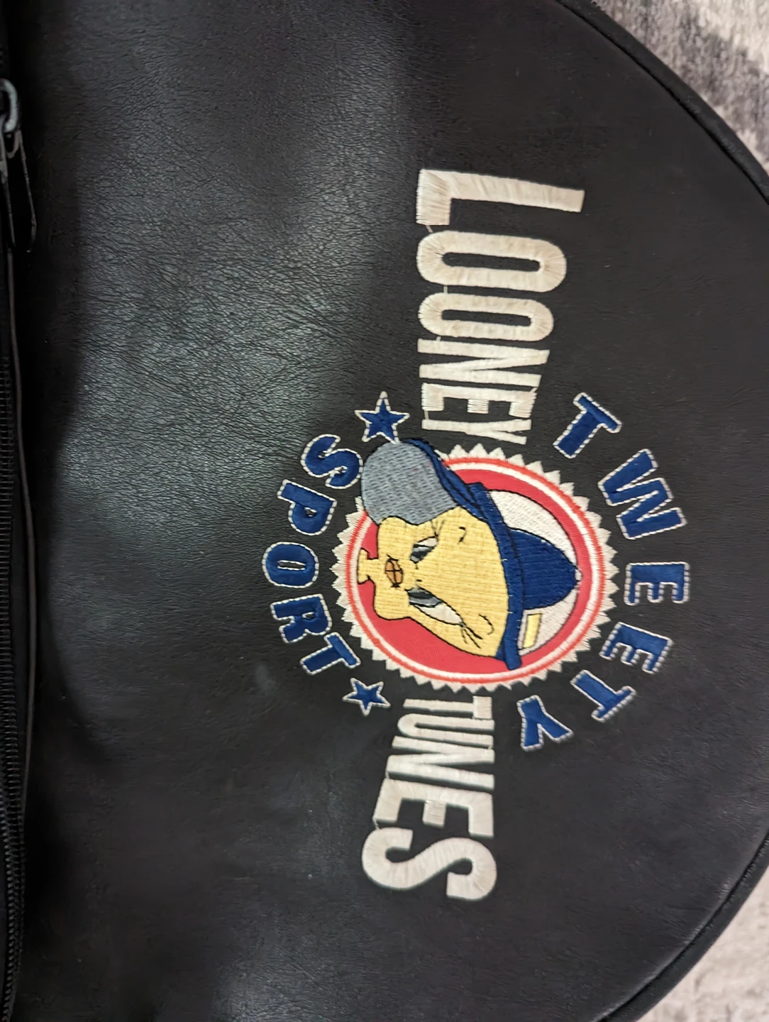 Vintage Looney Tunes Tweety Bird Leather Backpack image indicator(2)