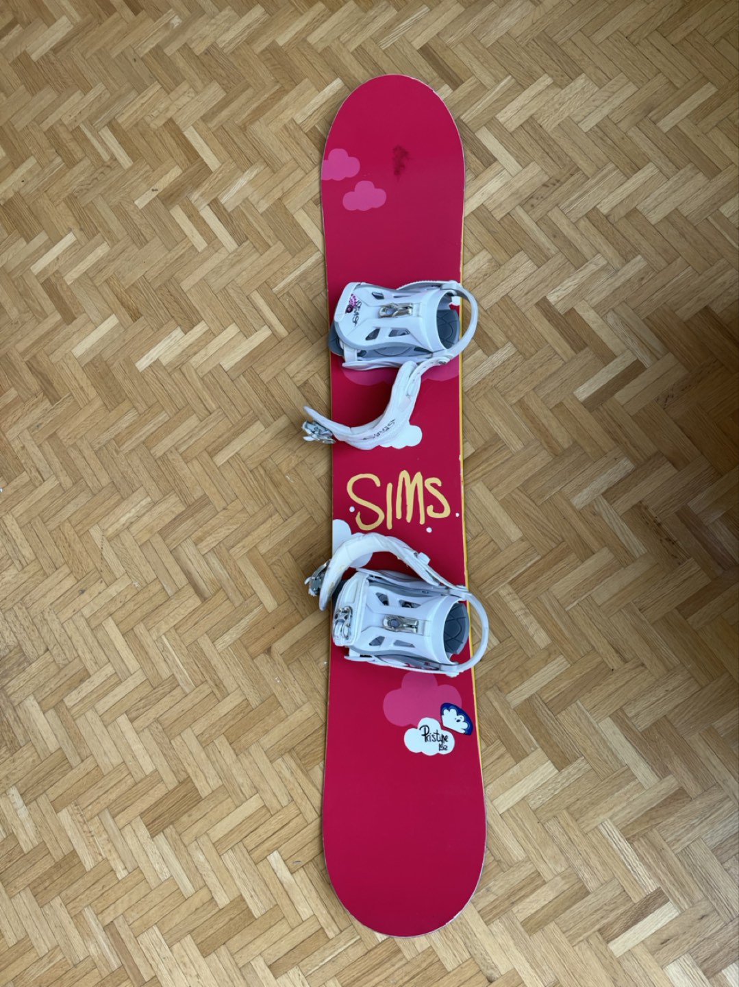 Snowboard with bindings thumbnail