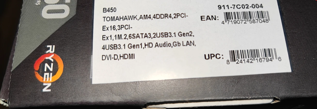 MSI B450 Tomahawk Motherboard - photo 5
