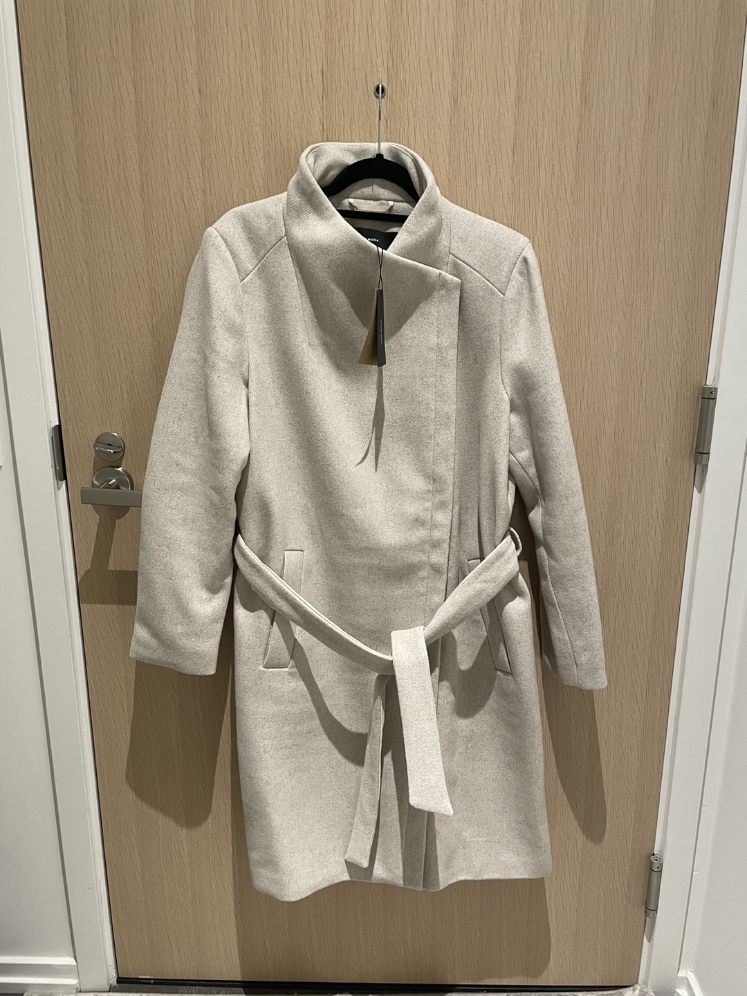 Cream Colour Wool Coat thumbnail