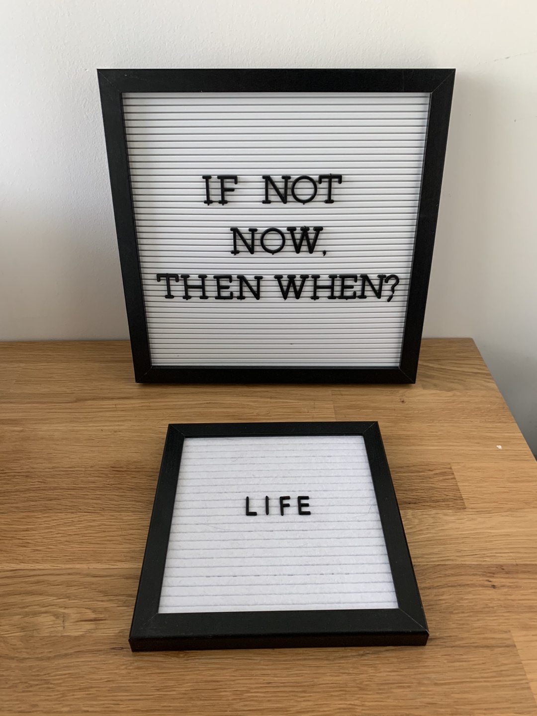 2 Letterboards (8x8” and 12x12”)