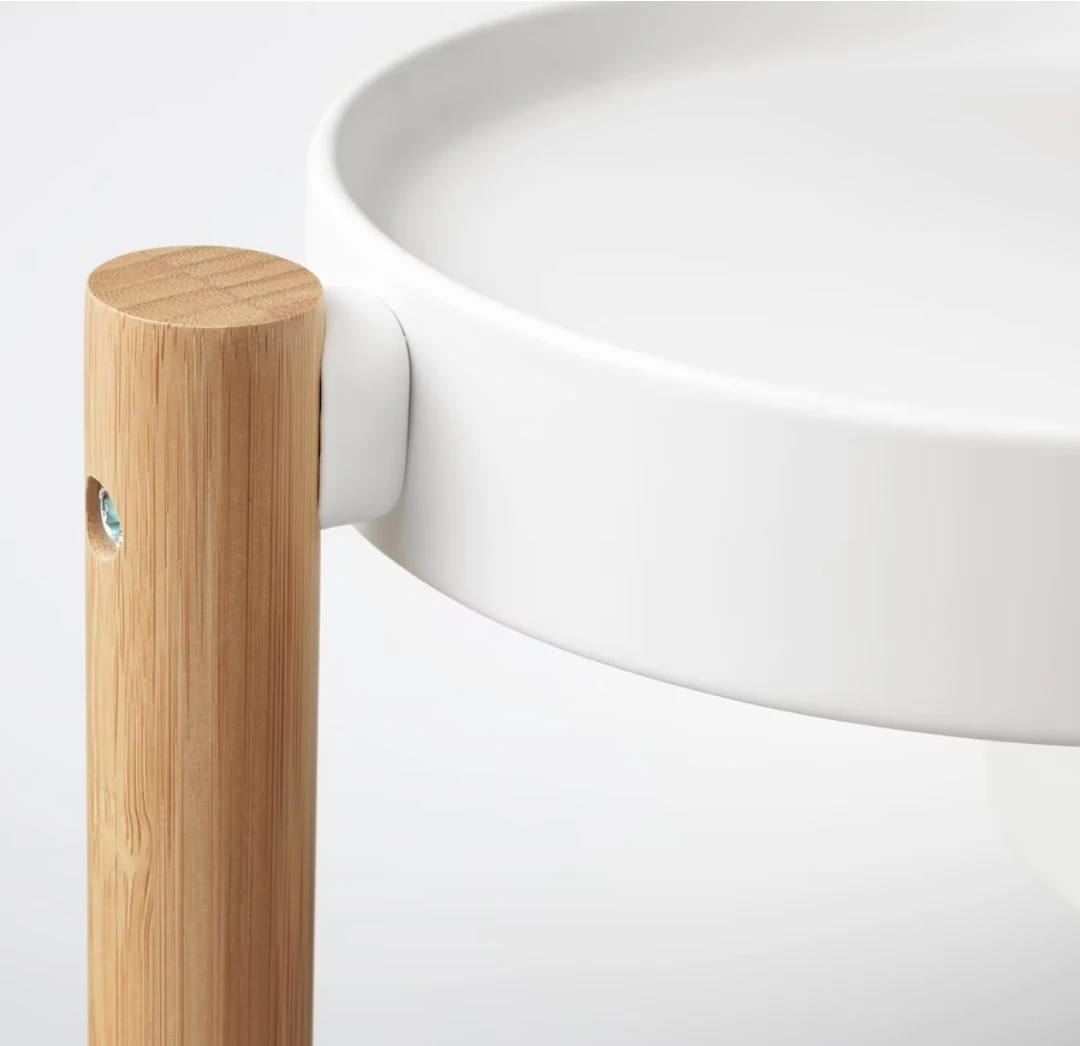 IKEA Plant Stand SATSUMAS White & Bamboo - photo 5