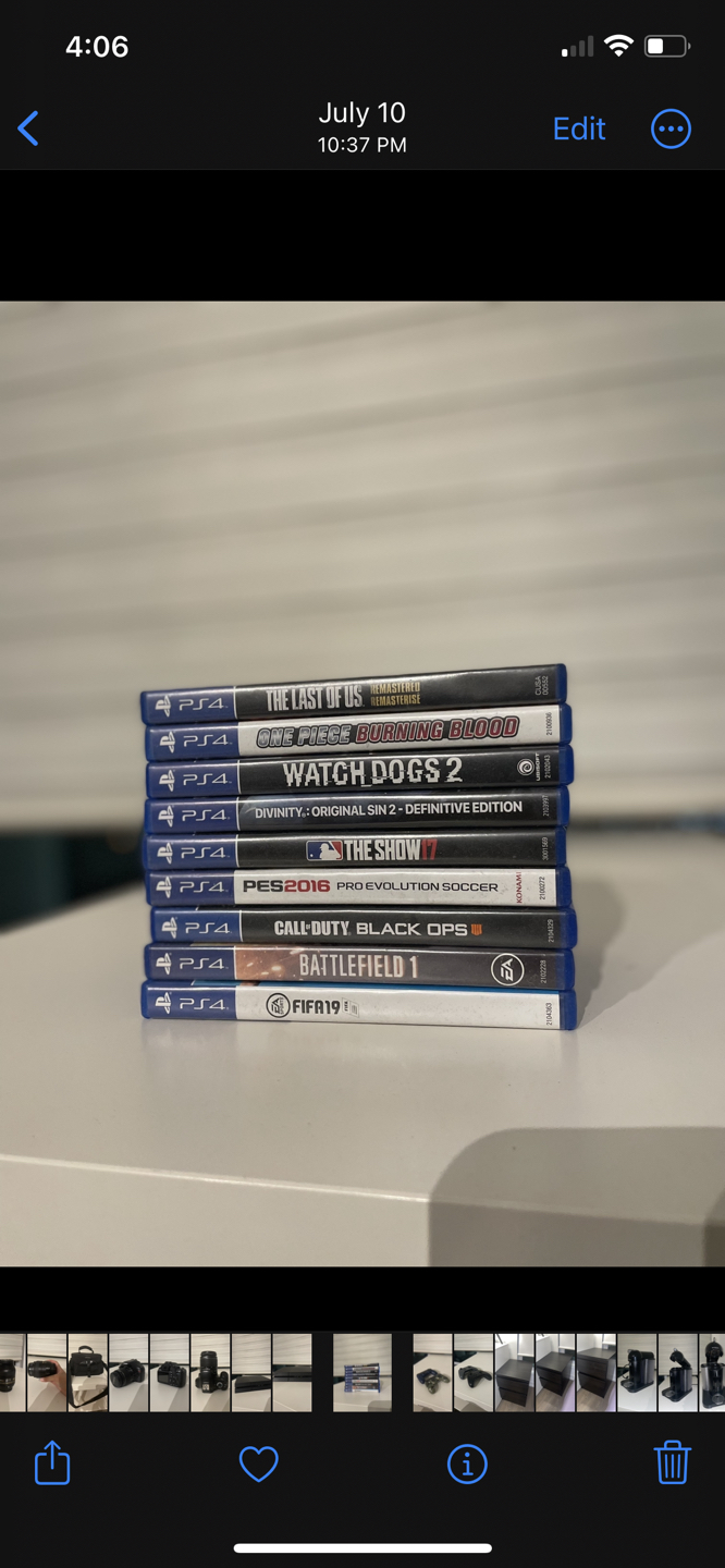 PS4 — Including controllers and games image indicator(4)