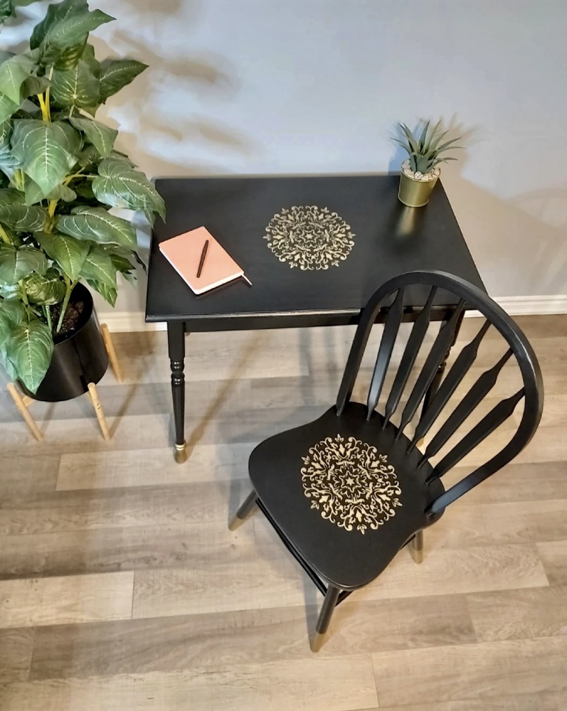 Refinished Desk & Chair