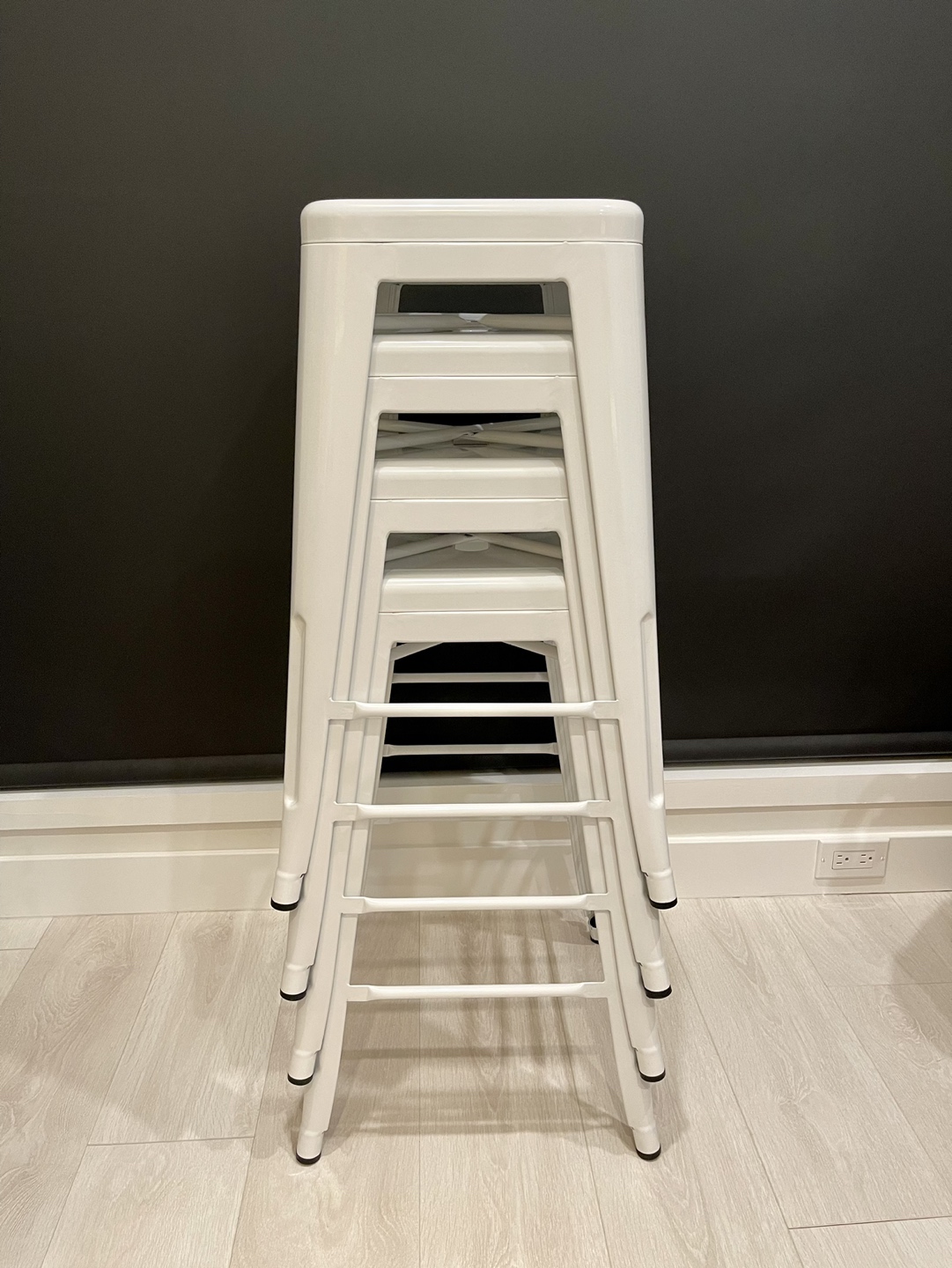 Structube White Counter Stool - photo 2