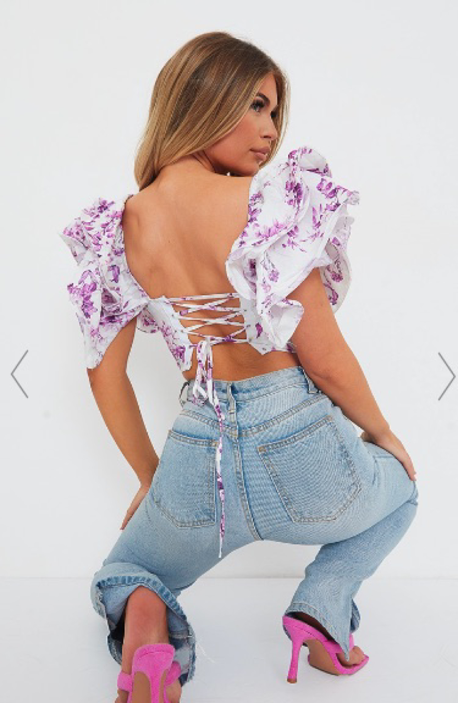 Flower crop top - photo 2