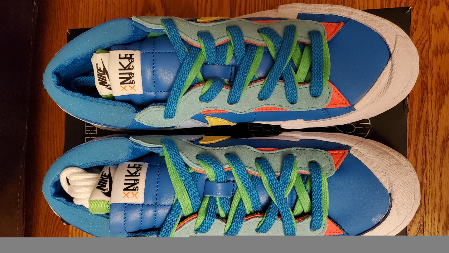 Nike Blazer Low  - Sacai Kaws Neptune Blue - photo 4