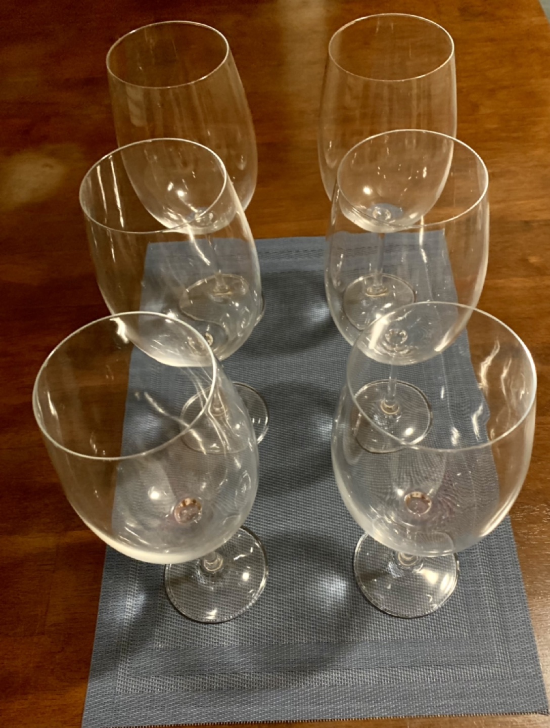 Set of 6 crystal wine glasses - photo 3