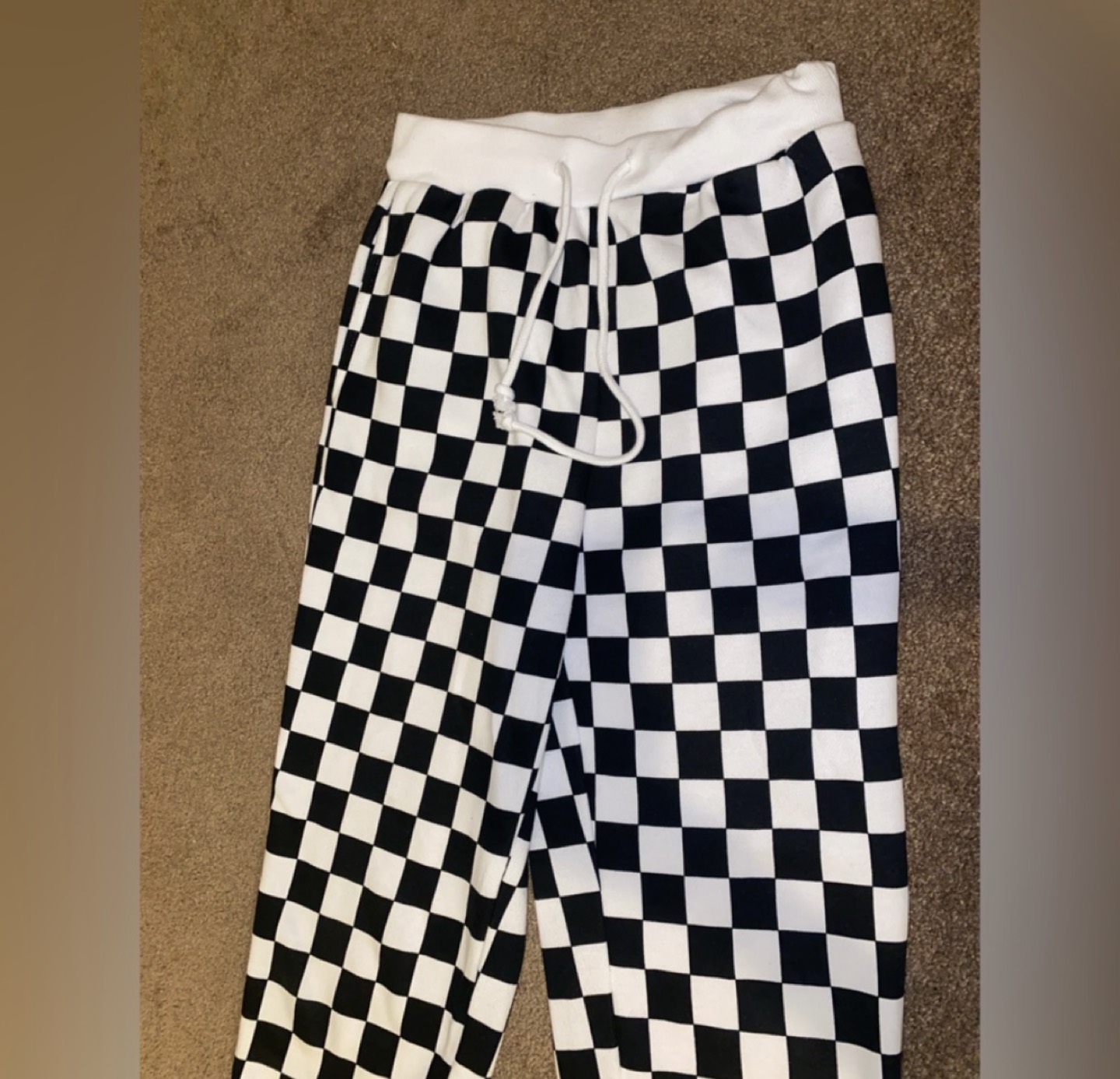 Black and white block sweatpant thumbnail
