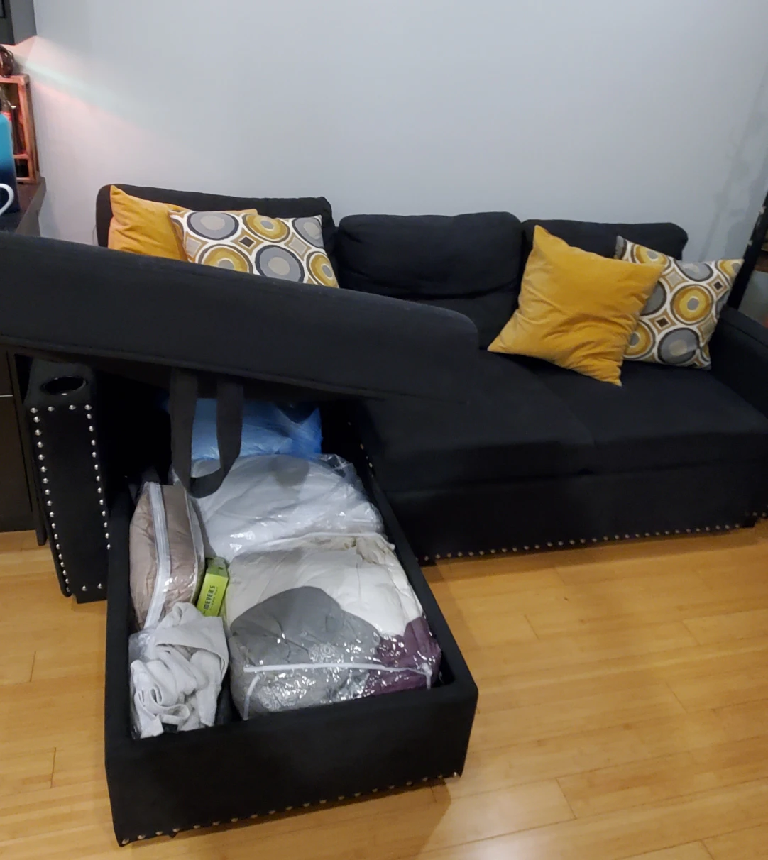 L shaped sofa bed