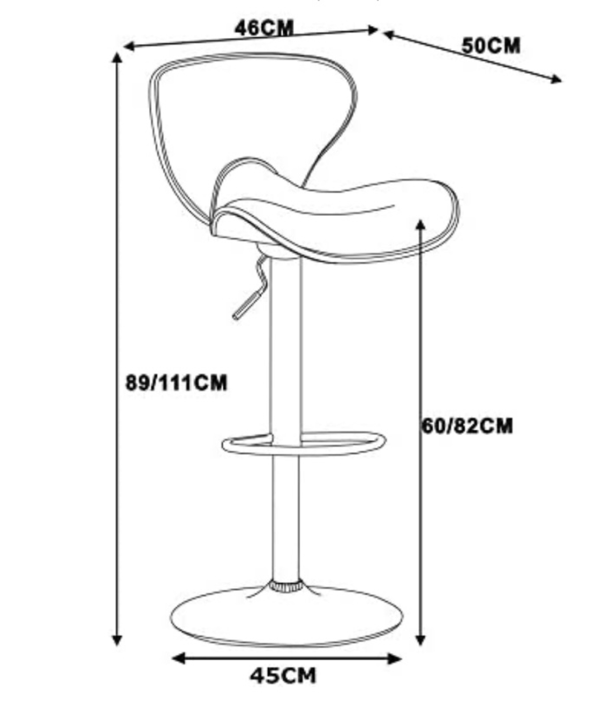 Height Bar Stools Set of 2 - photo 5