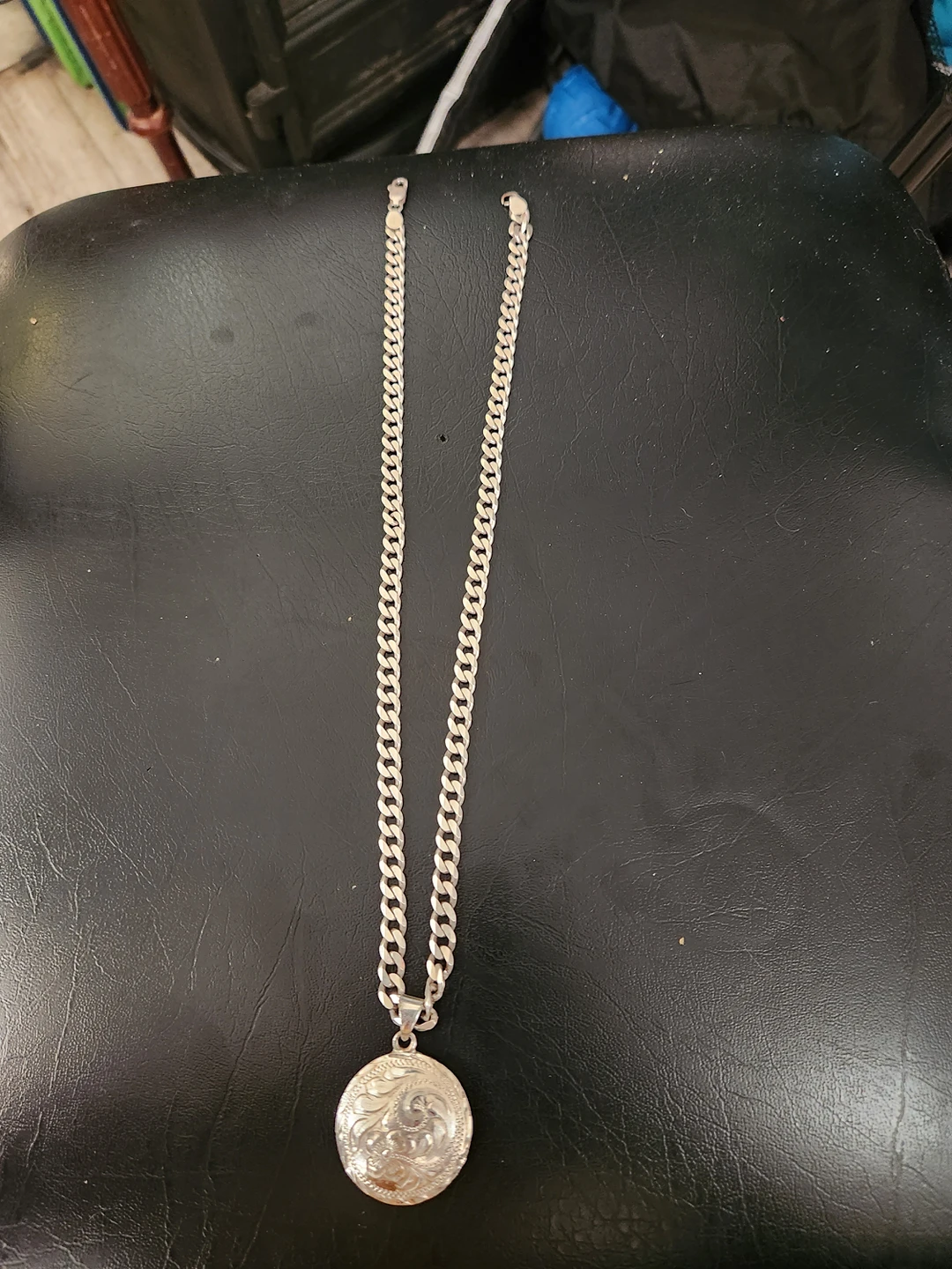 Sterling Silver Chain & Pendant .925 - photo 3