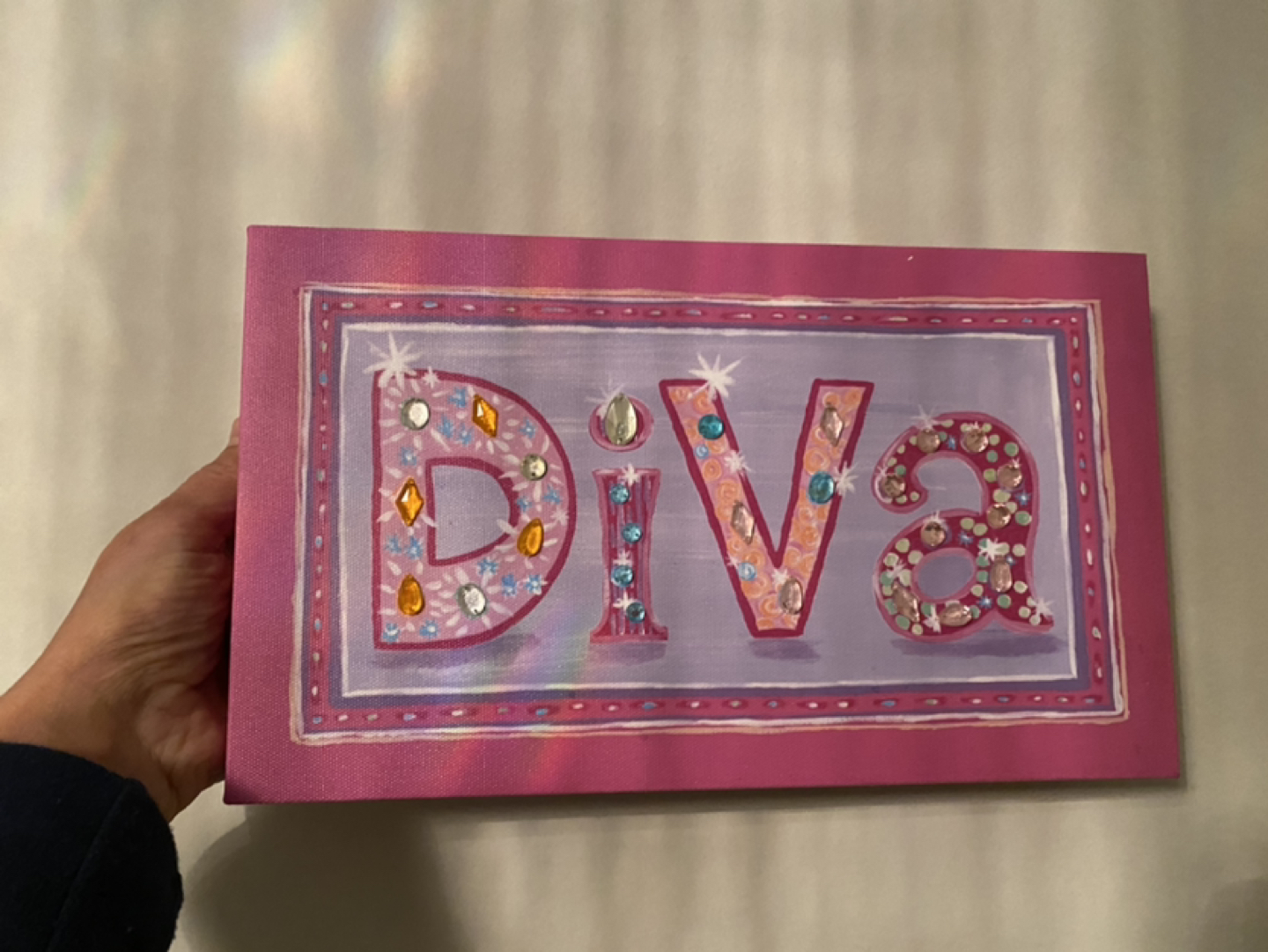 Canvas wall decor for a girls room image indicator(2)