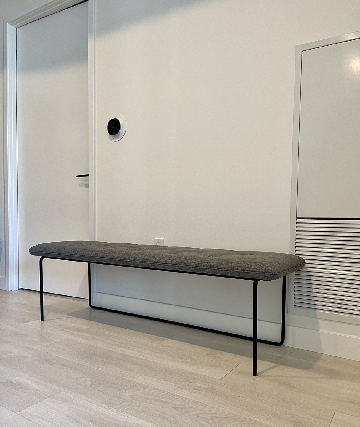 61” Article Bench - Dark Gray
