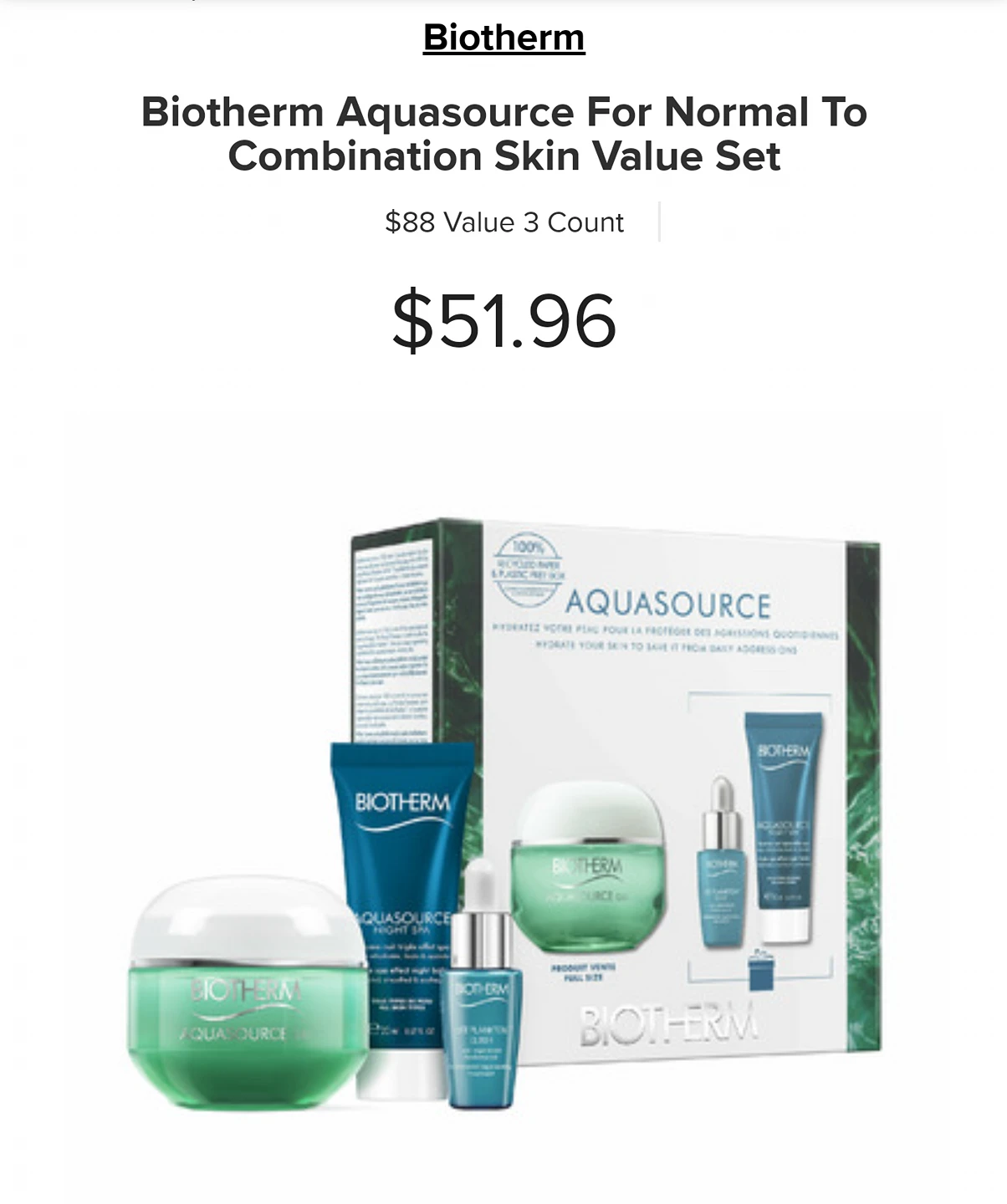 Biotherm Face/Skin Care kit image indicator(2)