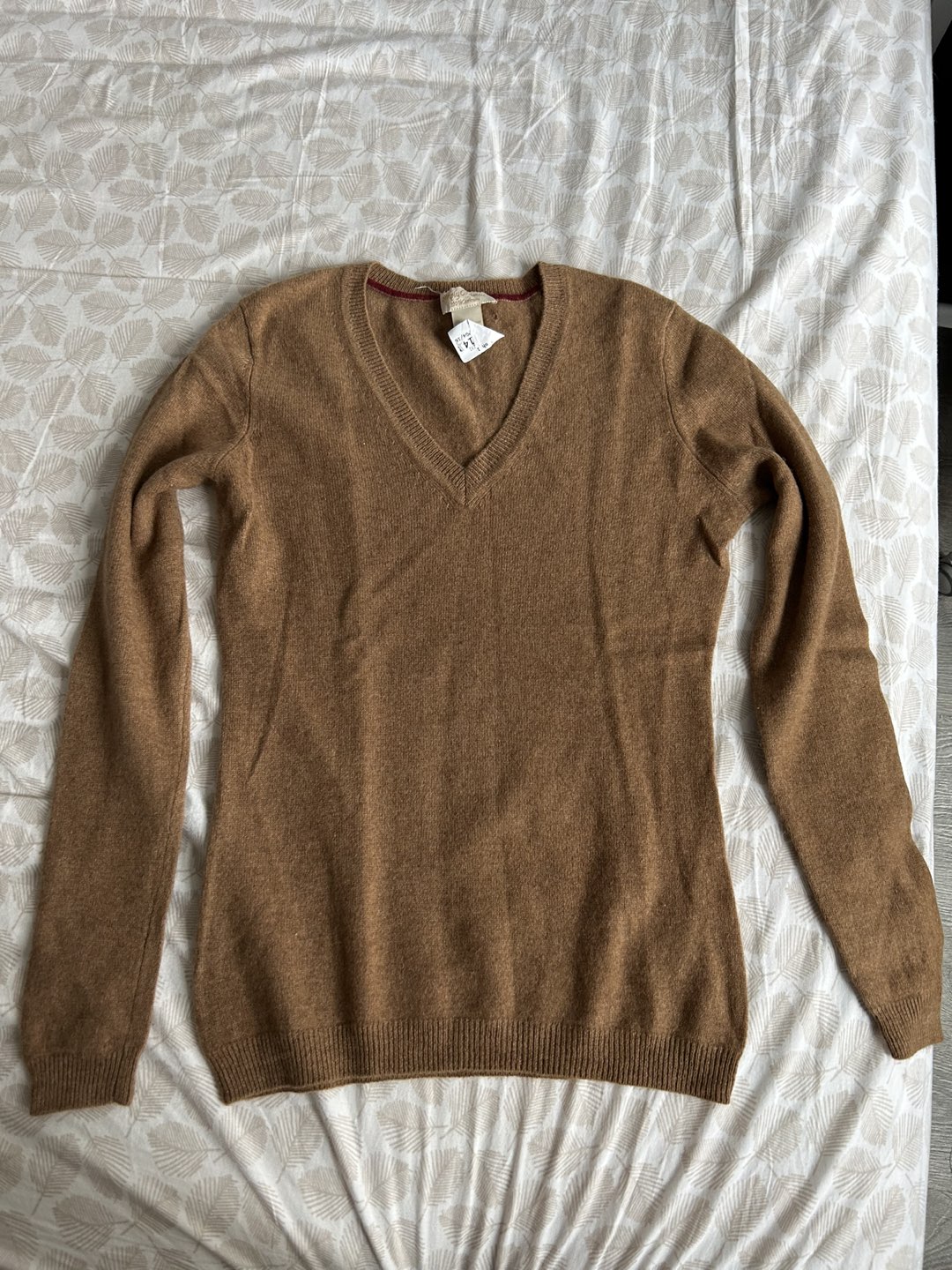 Butter soft tan cashmere sweater