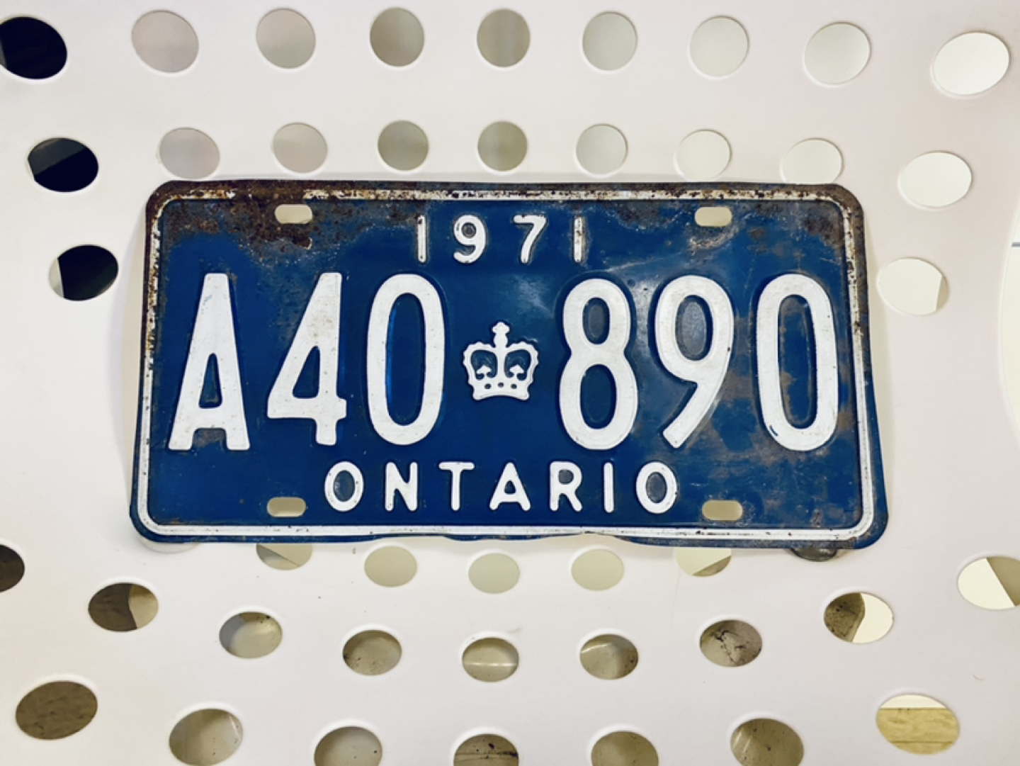 Original Vintage Retro license Plate Deco thumbnail