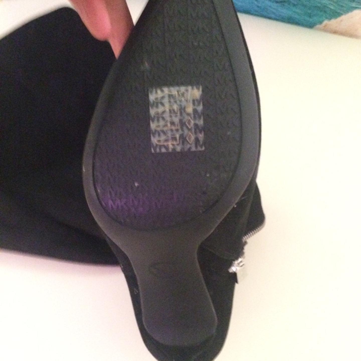 Brand new Michael kors Suede high heel knee high zip up boots - photo 3