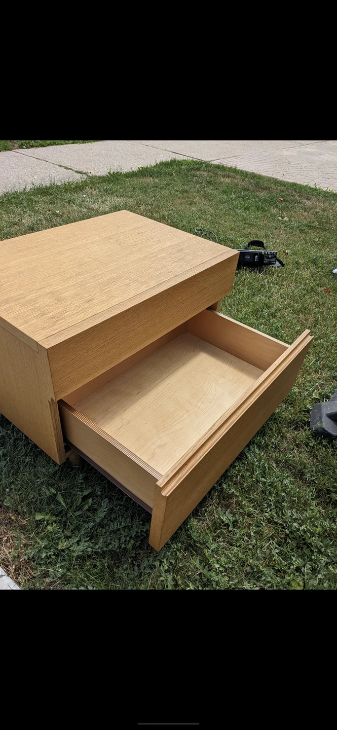 side table with drawers