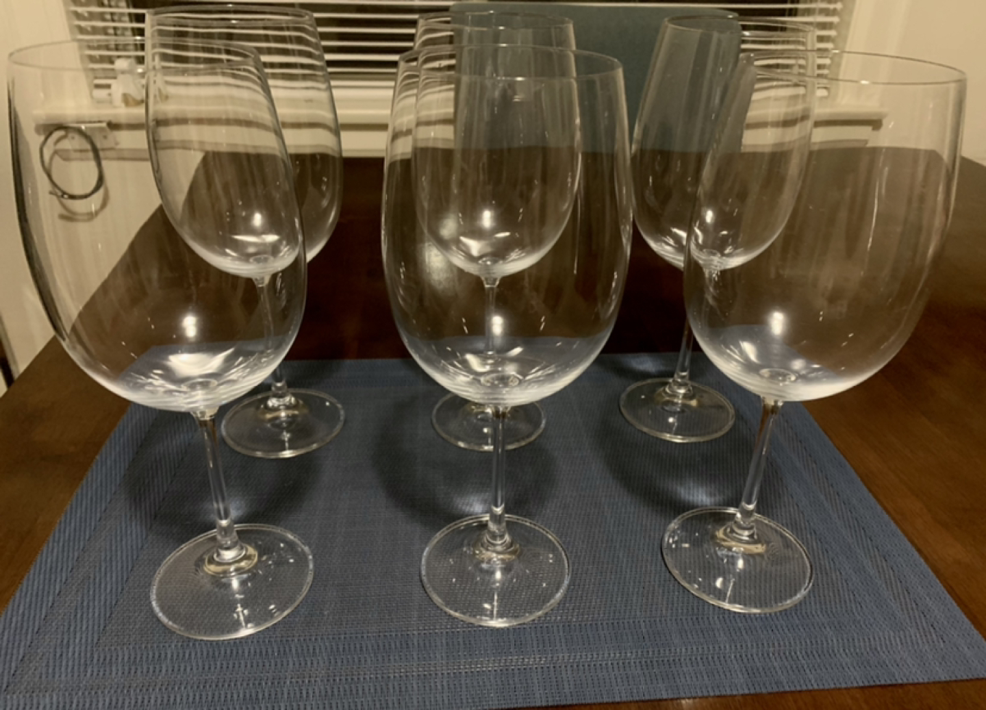Set of 6 crystal wine glasses - photo 2