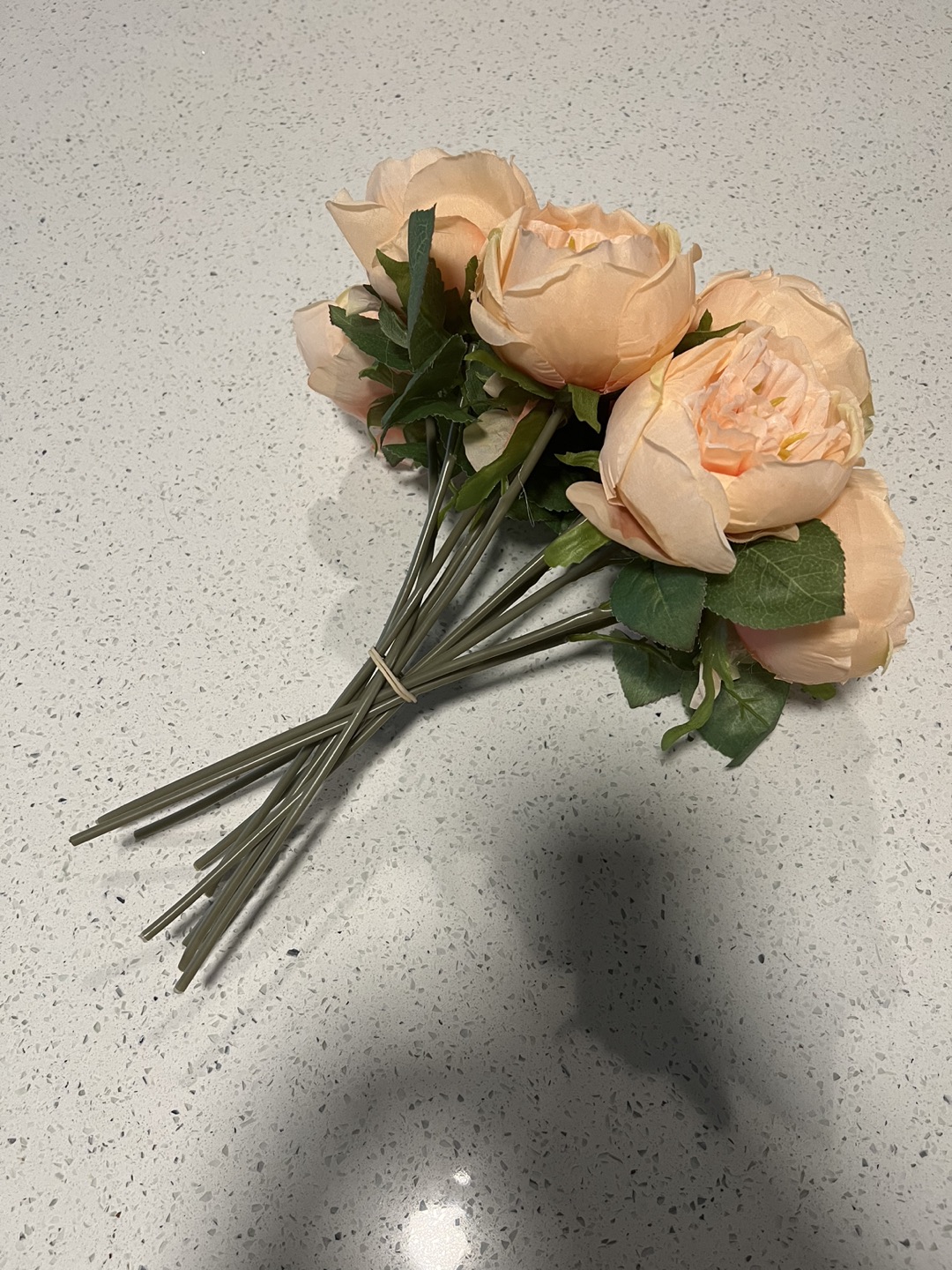 Light Peach Artificial Peonies - photo 3