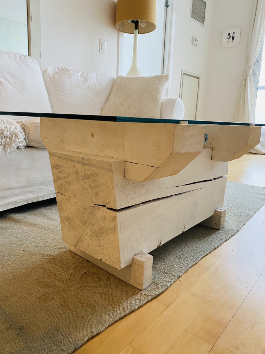 Custom made solid wood coffee table thumbnail