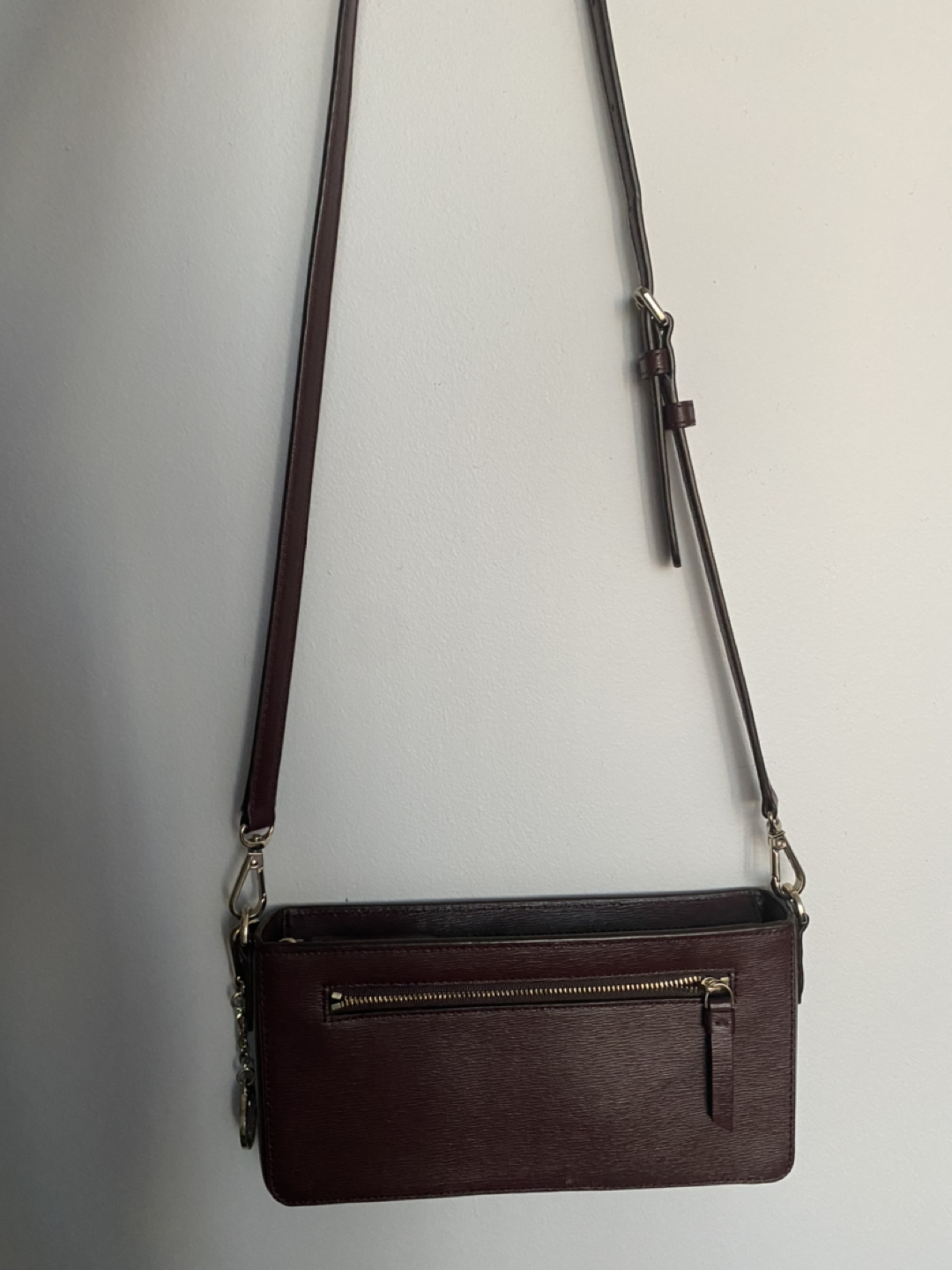 DKNY Burgundy Shoulder Purse 👜 image indicator(2)