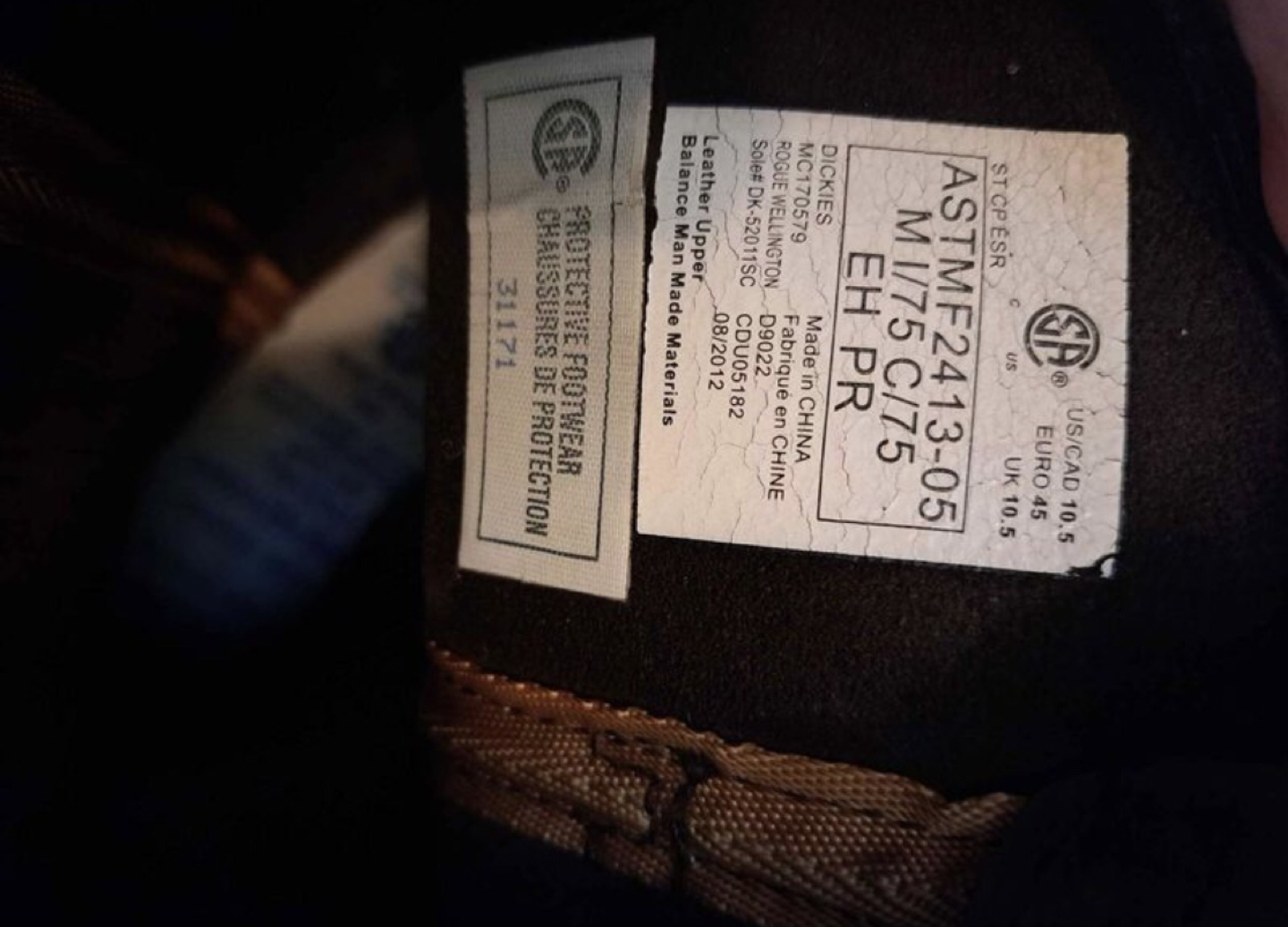 Safety Boots Dickies (Size: US/CAD 10.5) - photo 5