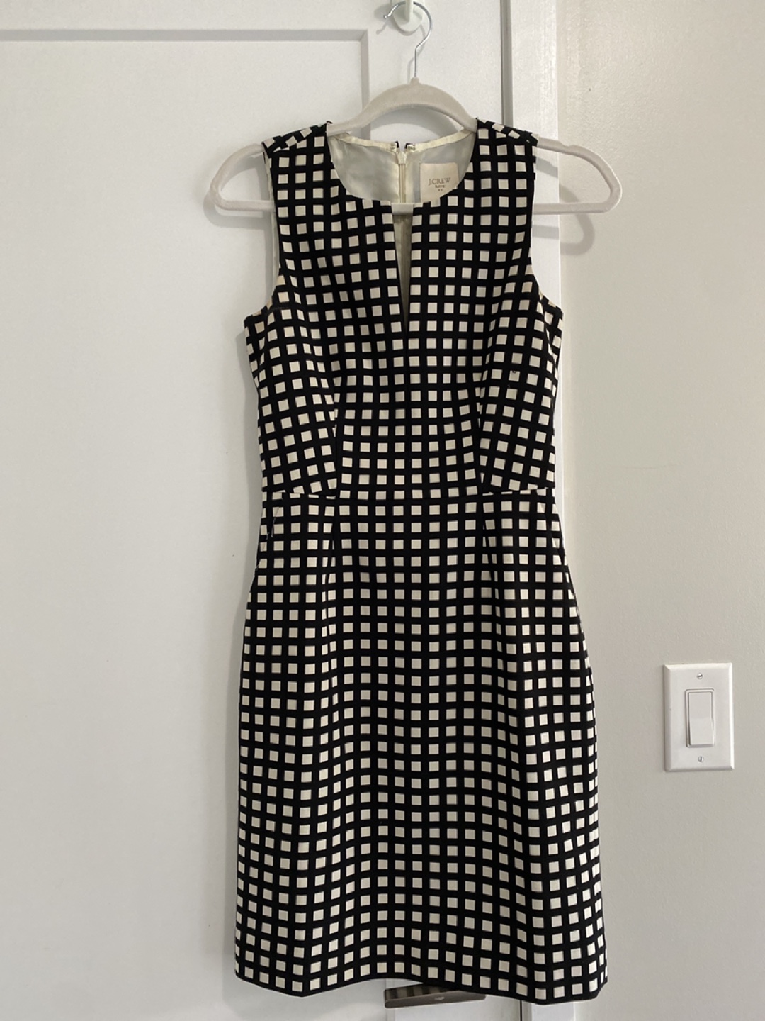 Checkered J Crew Dress Size 00 thumbnail