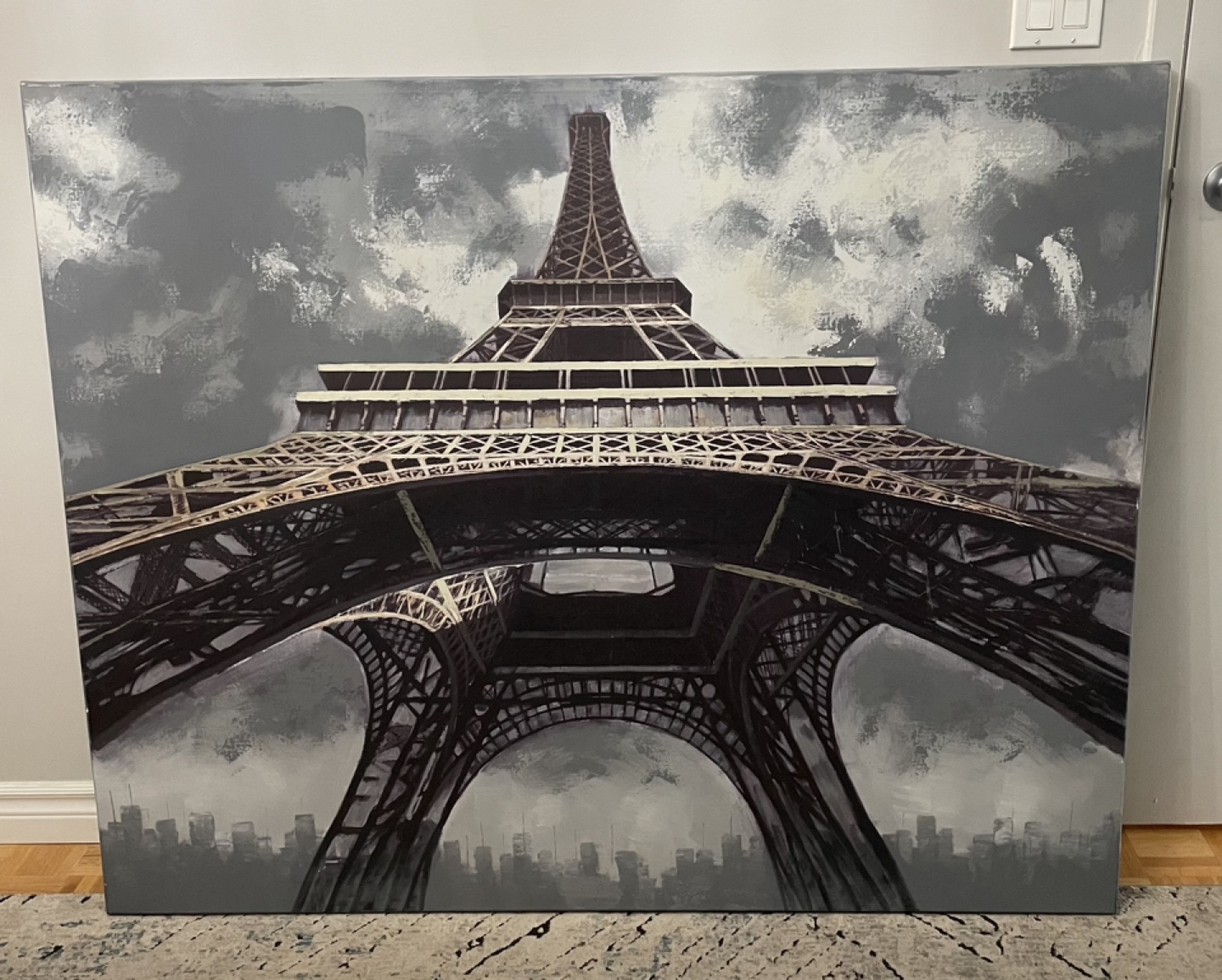 Eiffel Tower print on canvas
