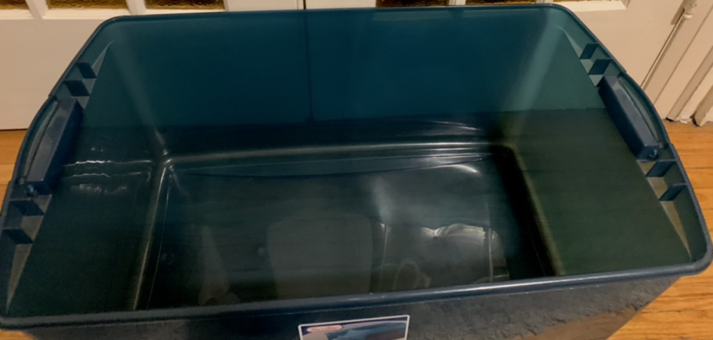 Sterilite 99L - blue storage box - photo 3