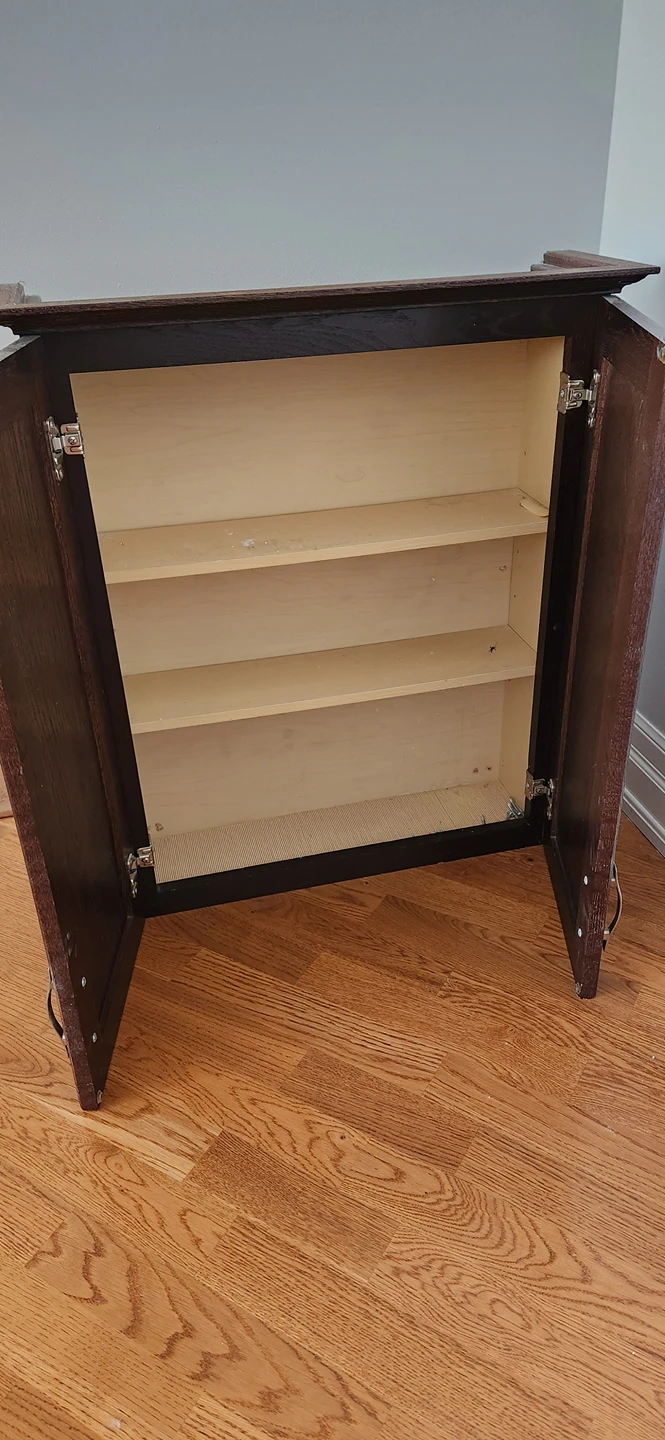 Medicine cabinete storage bathroom brown - photo 2