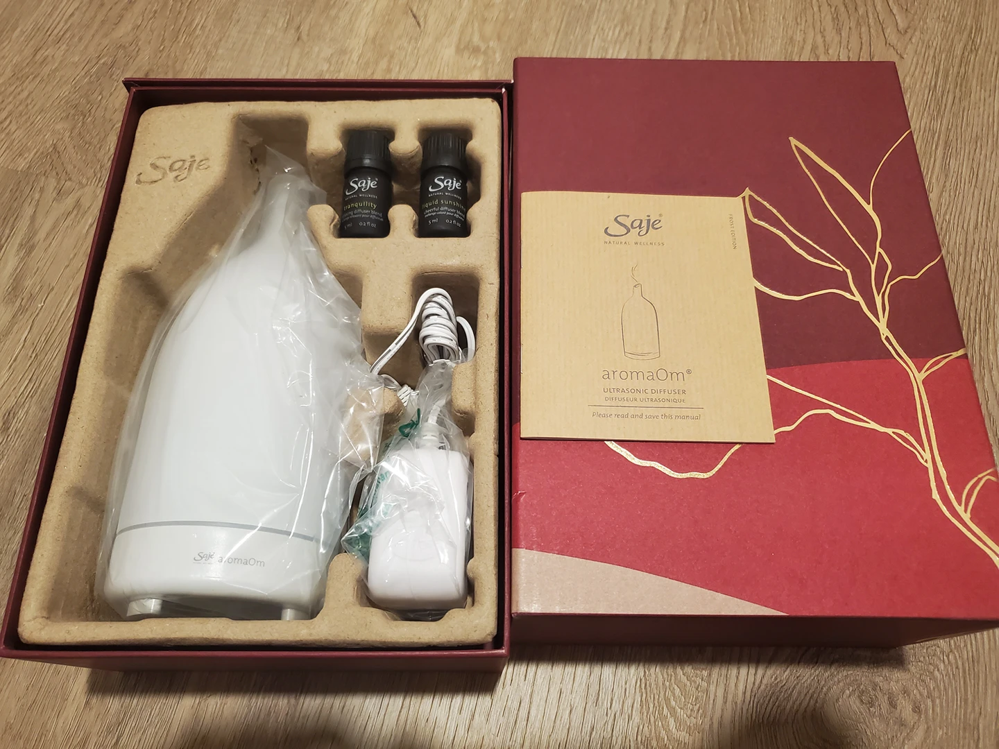 saje dawn to dusk cool mist diffuser BNIB
