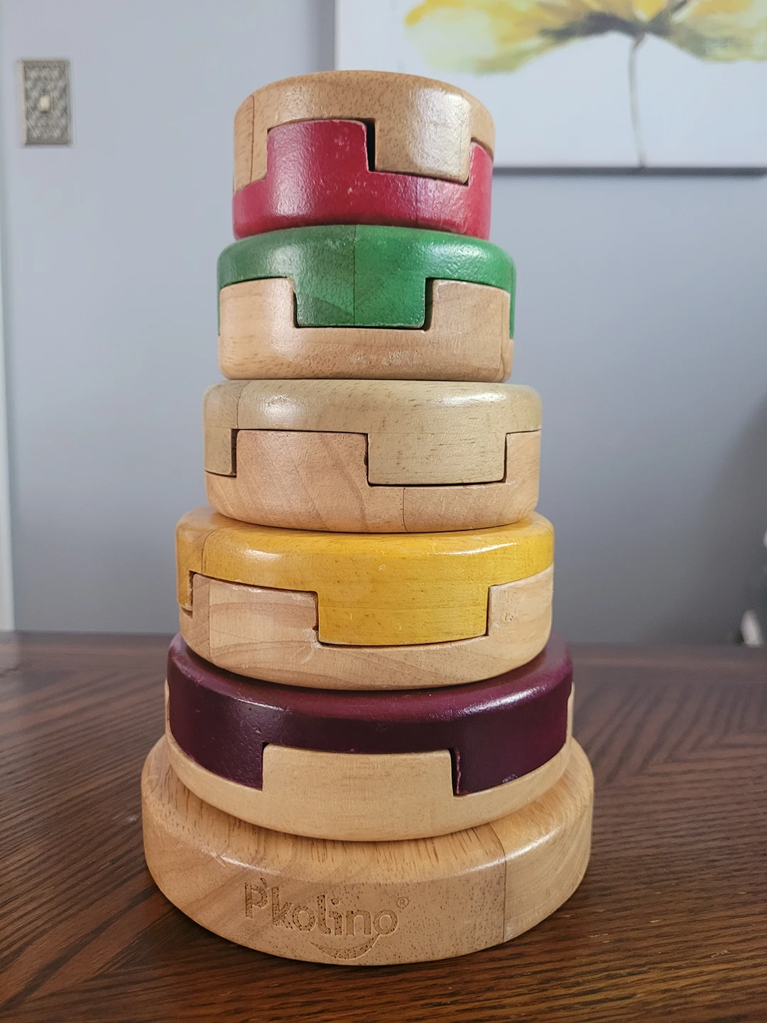 P'kolino Wooden Educational Stackable Toy